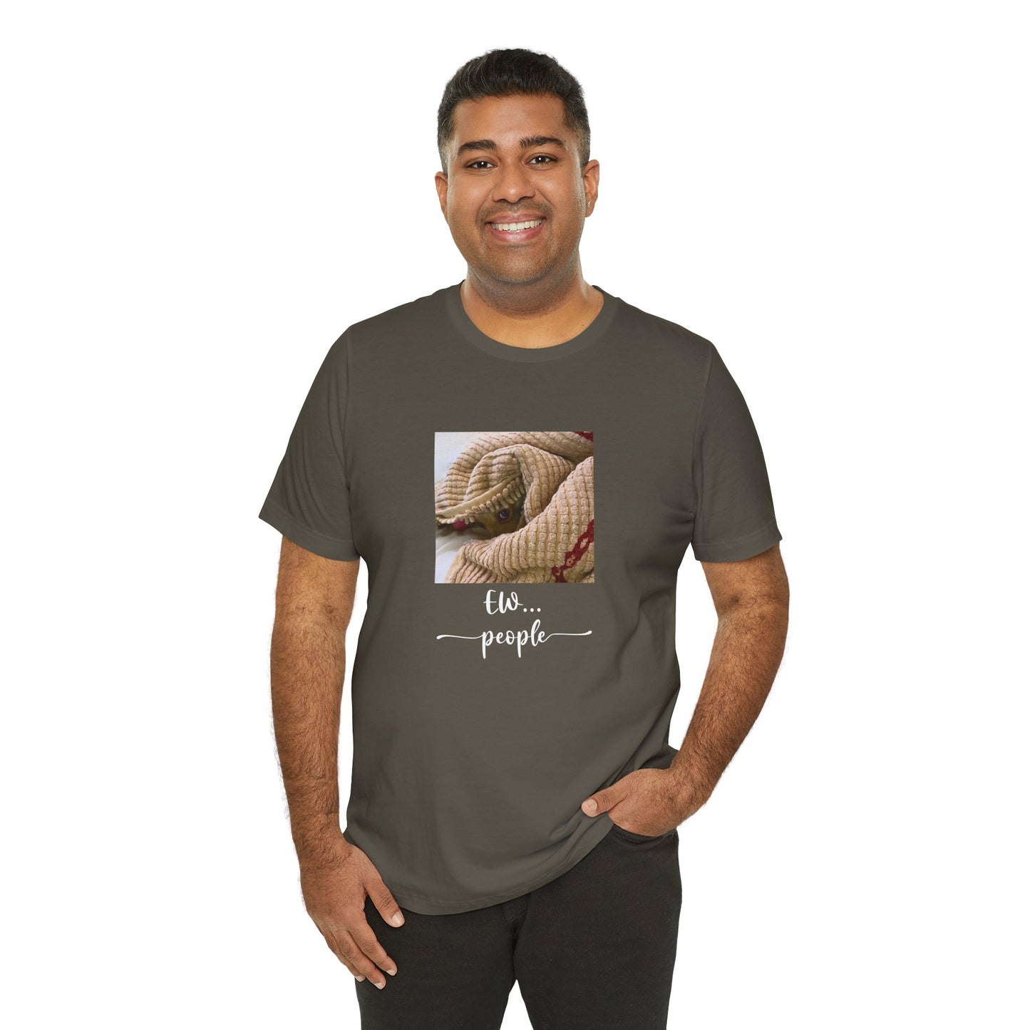 Unisex EW People Introvert Hiding Chihuahua T-Shirt