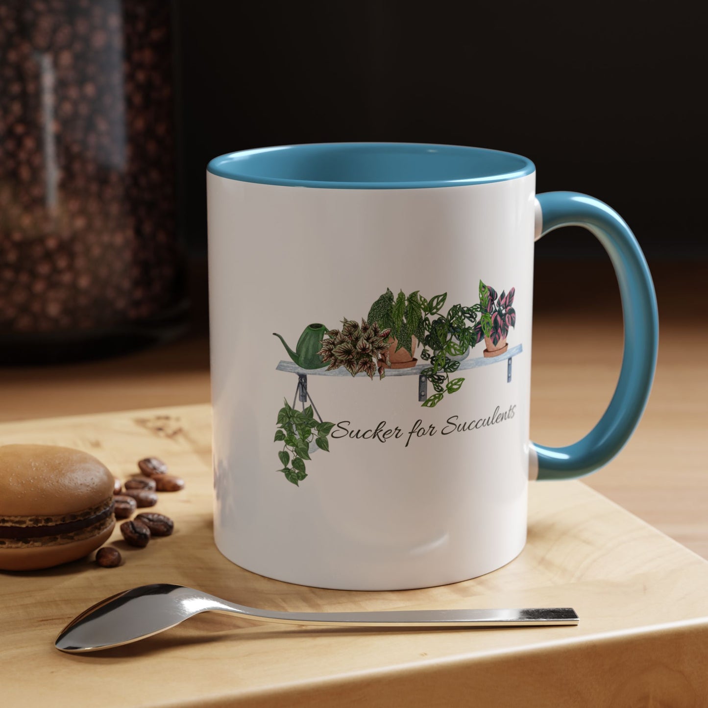 11oz/15oz Garden Themed Coffee Mug Sucker for Succulents