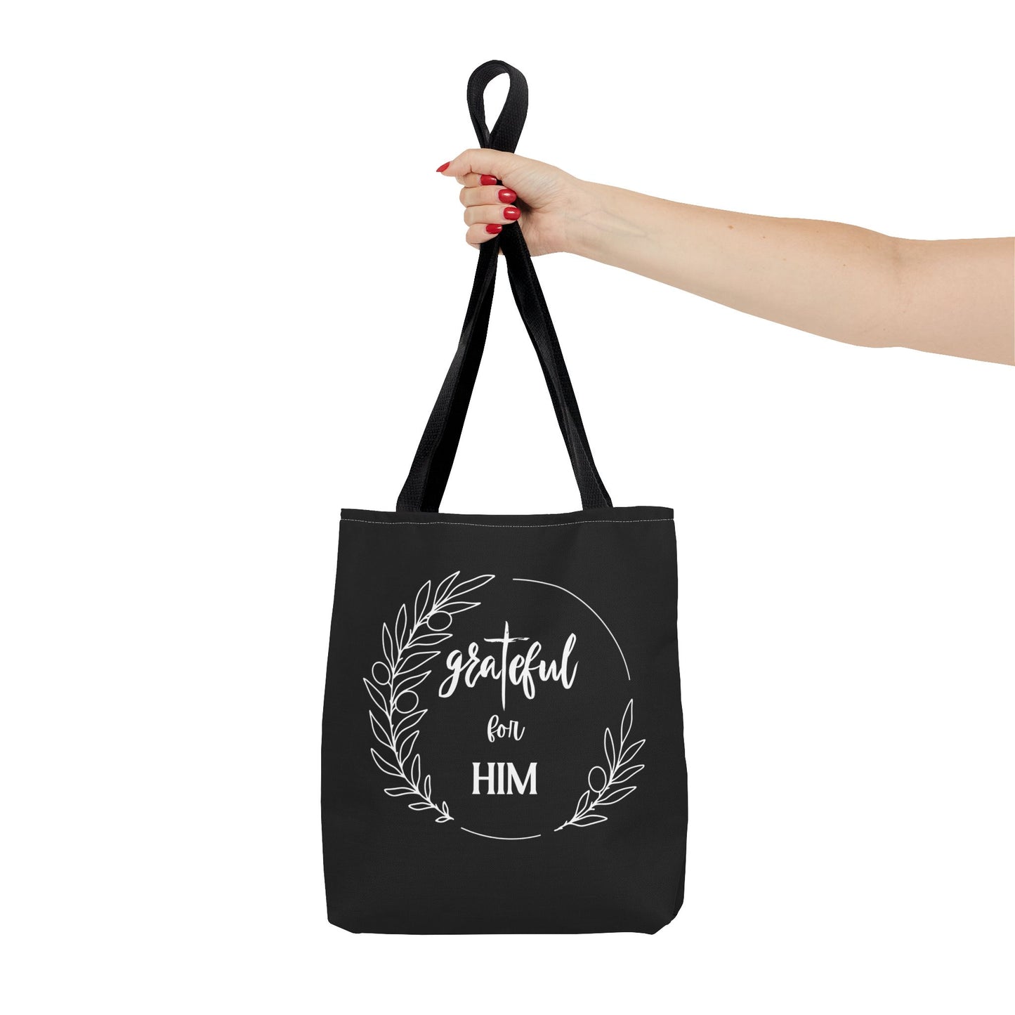 Unisex graTeful For Him Round Motif Tote Bag