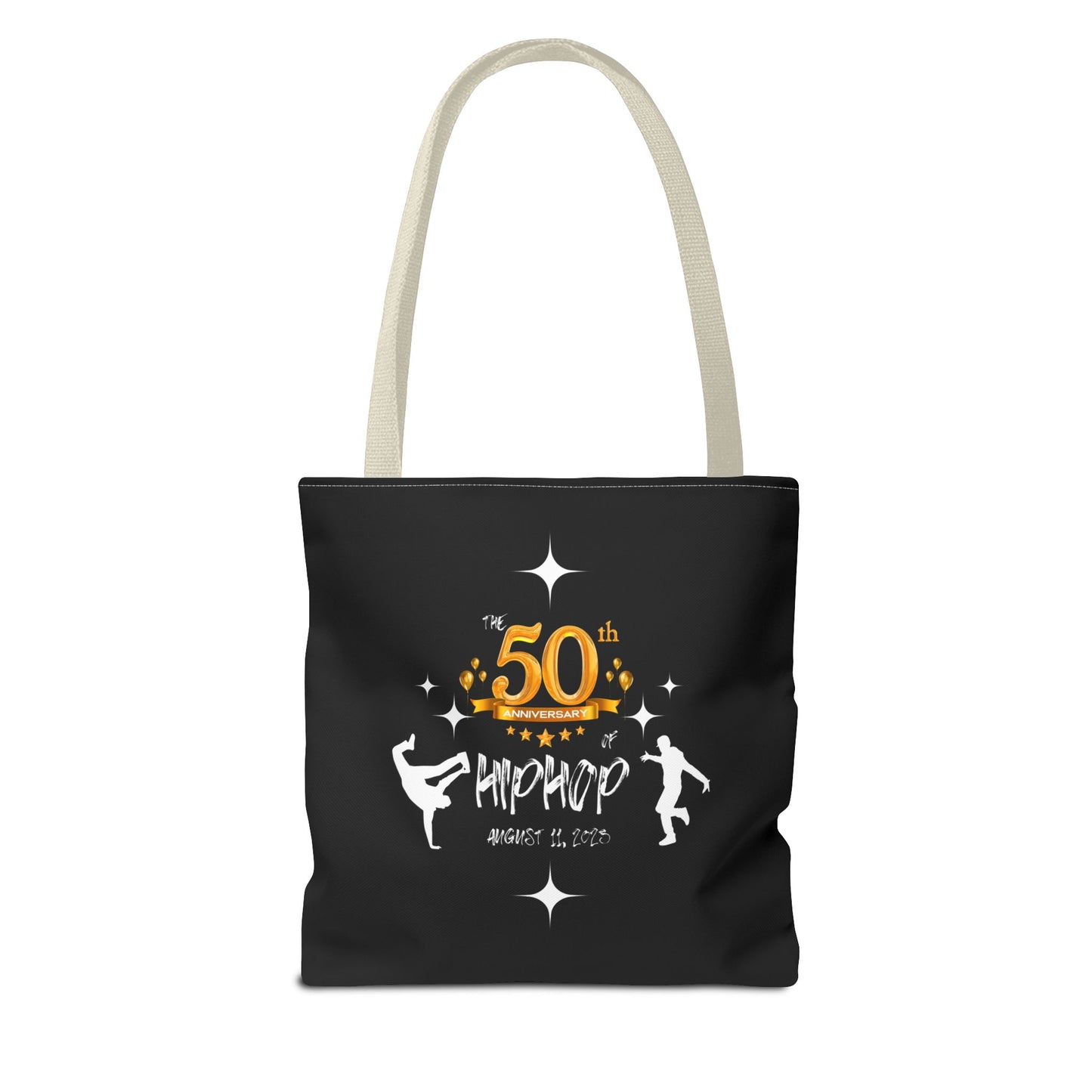 Unisex 50th Anniversary of HipHop August 11, 2023 Commemorative Tote Bag HipHop Anniversary Tote Music Fan Tote Bag Gift For DJ Music Lover
