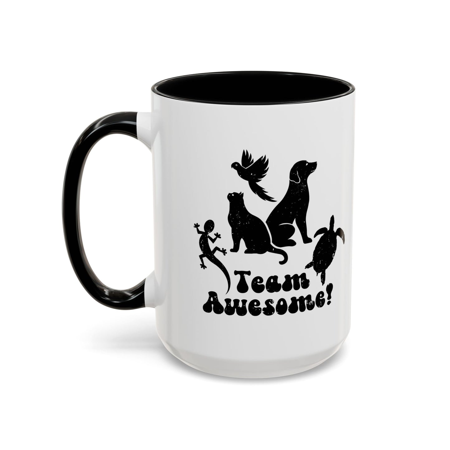 11oz/15oz Animal Lover Lizard Cat Bird Dog Turtle Team Awesome Coffee Mug