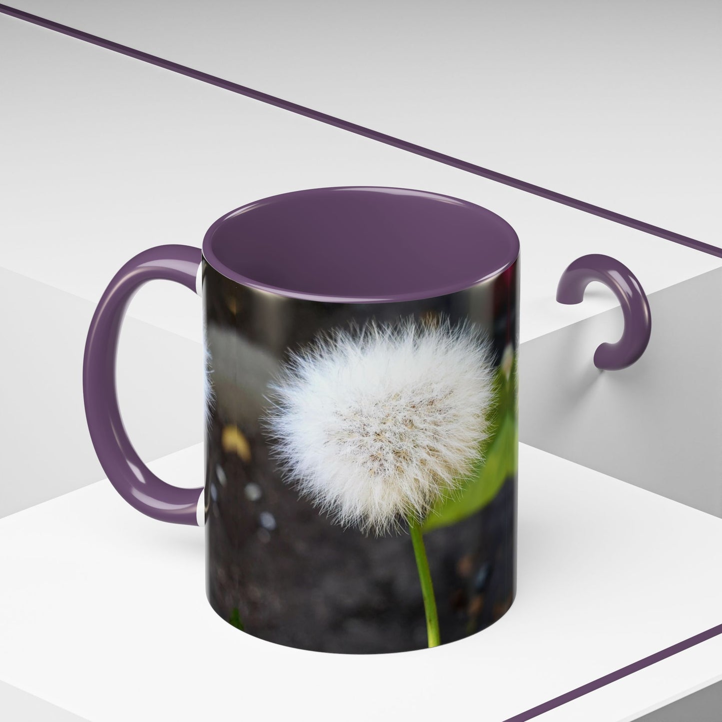 11oz/15oz Garden Themed Dandelion Flower Coffee Mug