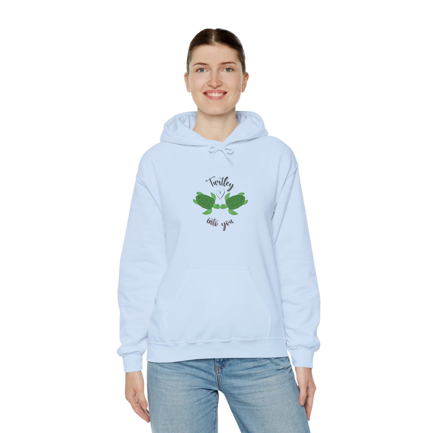 Unisex Cute Turtle Lover Turtley Into You Hooded Sweatshirt