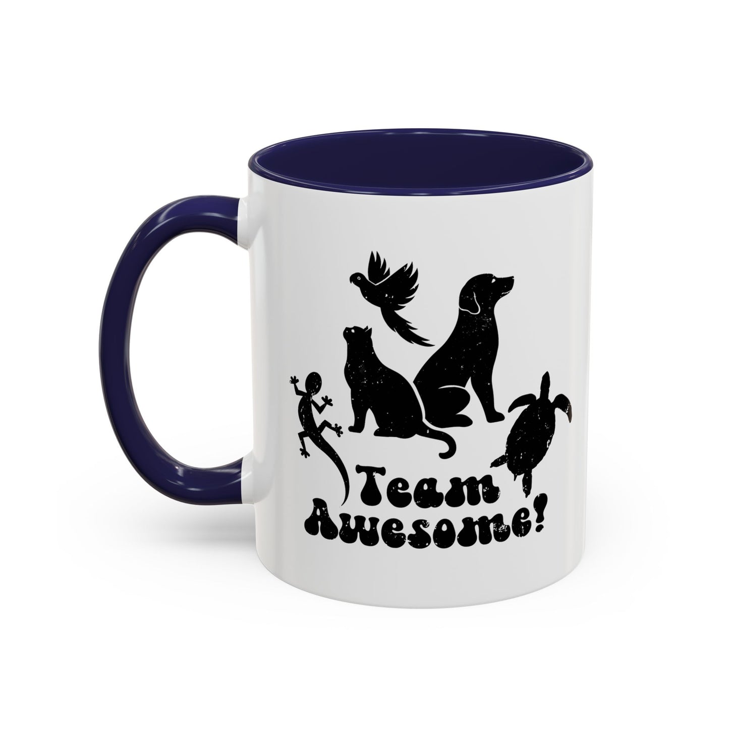 11oz/15oz Animal Lover Lizard Cat Bird Dog Turtle Team Awesome Coffee Mug