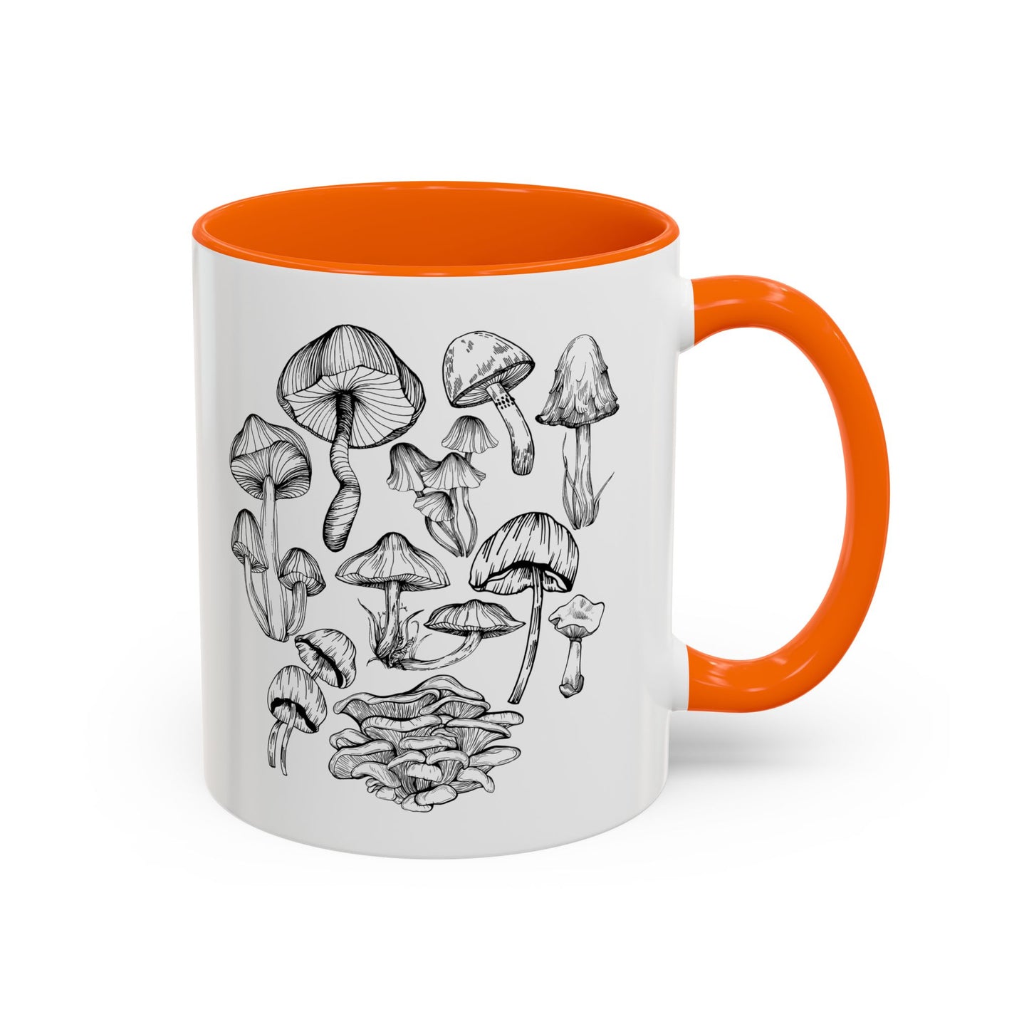 11oz/15oz Mushroom Lover Fungi Print Toadstool Coffee Mug