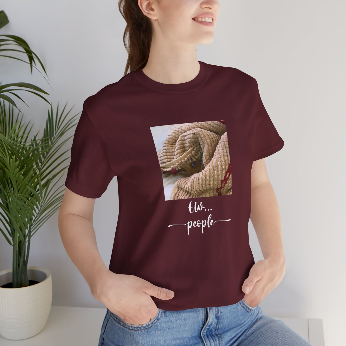 Unisex EW People Introvert Hiding Chihuahua T-Shirt