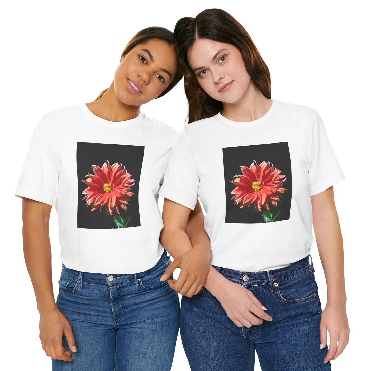 Unisex Jersey Short Sleeve Dahlia Flower T-Shirt