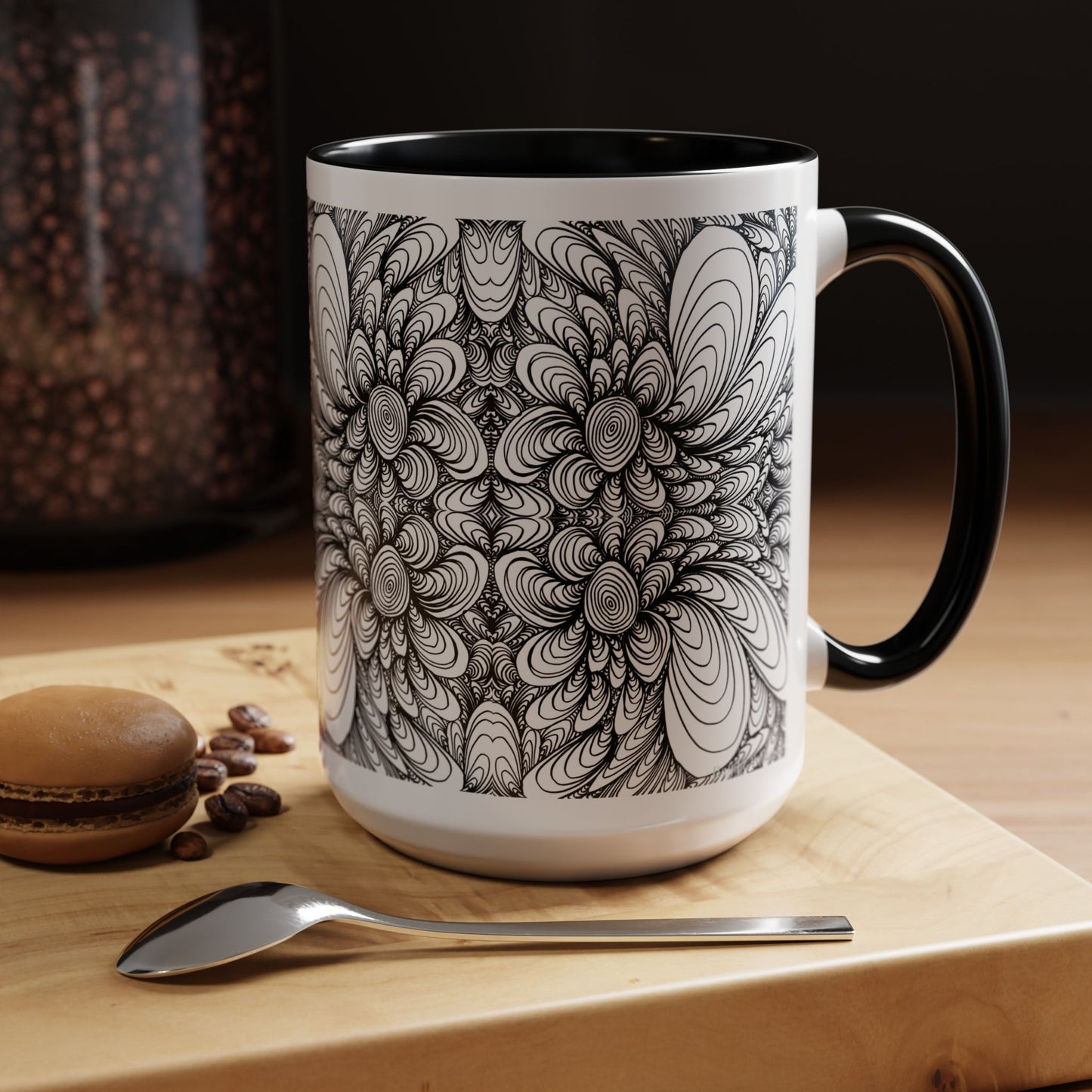 11oz/15oz Original Line Art Mug - Blooms