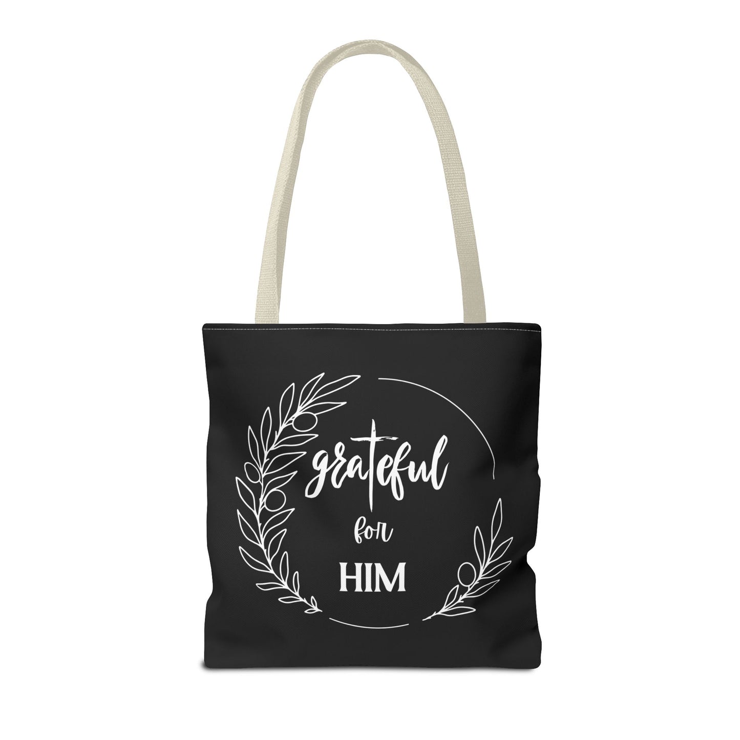 Unisex graTeful For Him Round Motif Tote Bag
