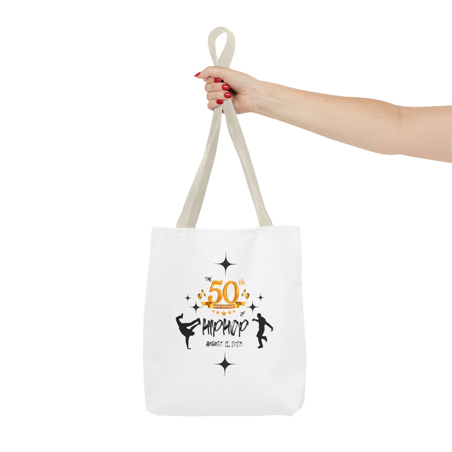 Unisex 50th Anniversary of HipHop August 11, 2023 Commemorative Tote Bag HipHop Anniversary Tote Music Fan Tote Bag Gift For DJ Music Lover