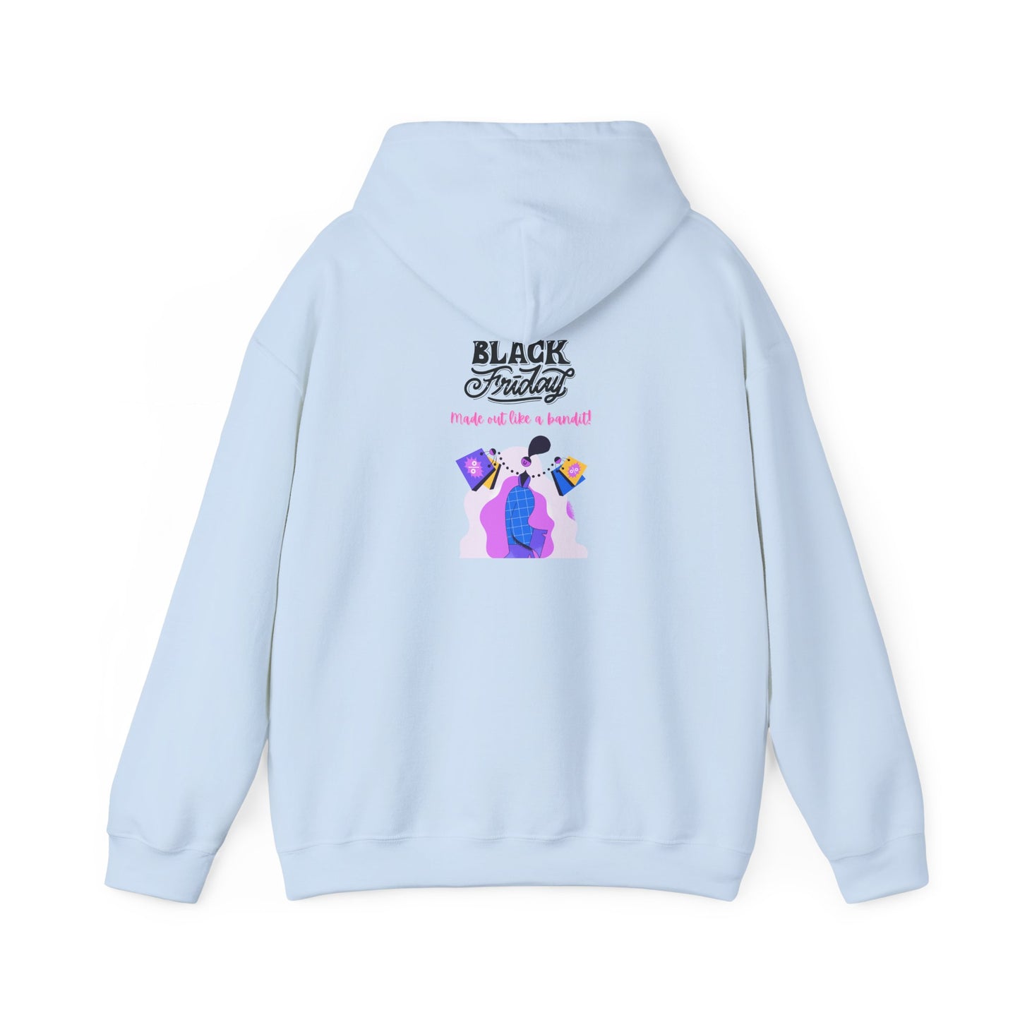 Unisex Black Friday Christmas Shopping Hooded Sweatshirt