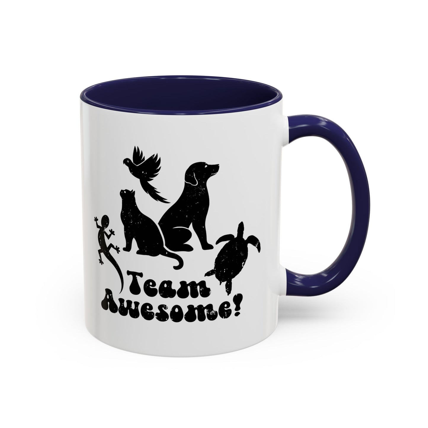 11oz/15oz Animal Lover Lizard Cat Bird Dog Turtle Team Awesome Coffee Mug