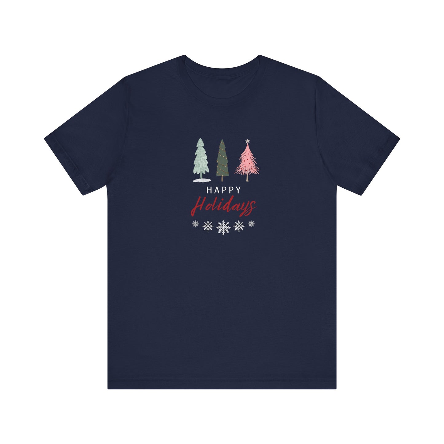 Unisex Jersey Short Sleeve Happy Holidays Seasons Greetings Fall T-Shirt