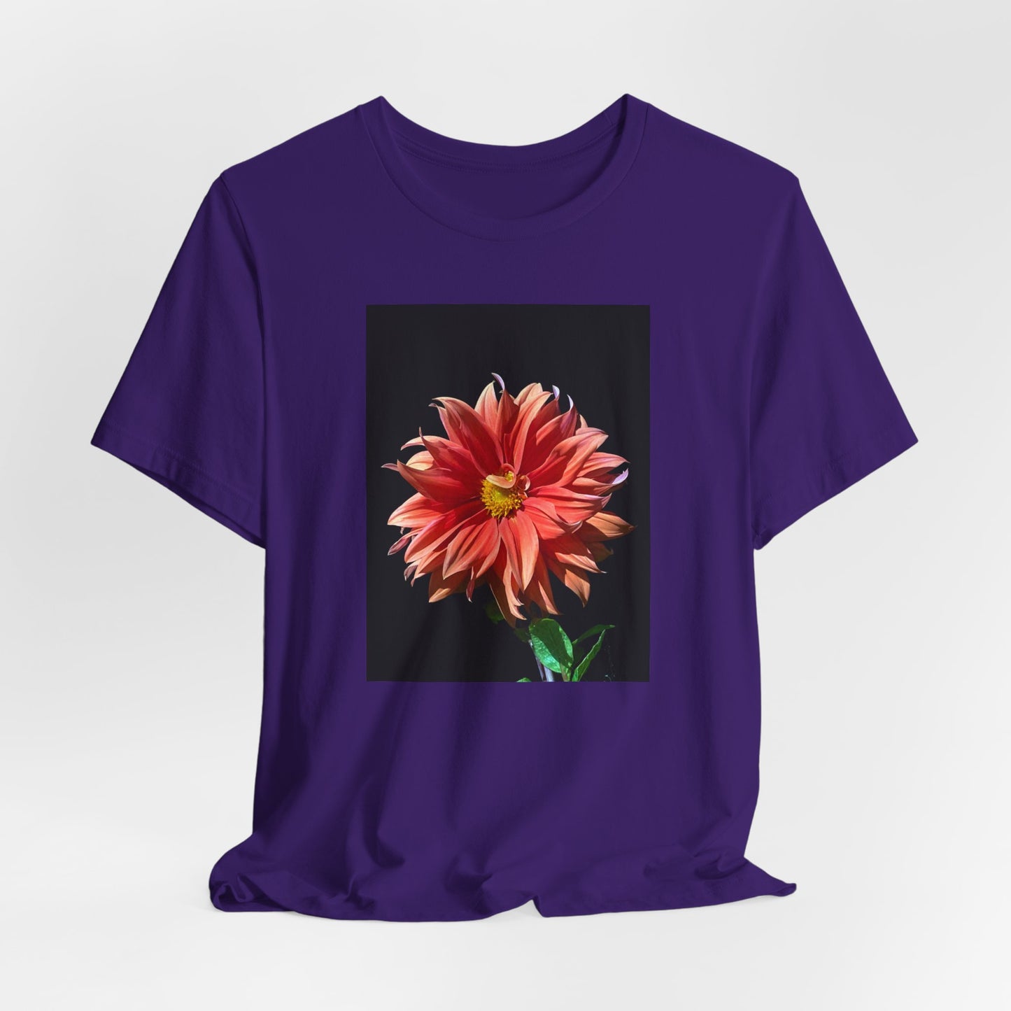 Unisex Jersey Short Sleeve Dahlia Flower T-Shirt