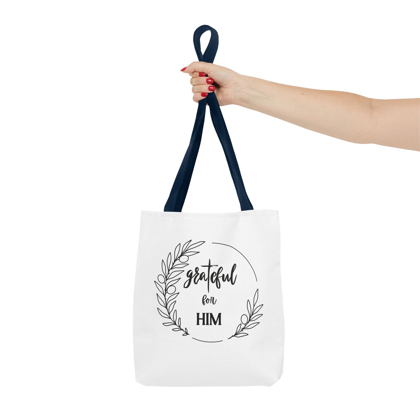 Unisex graTeful For Him Round Motif Tote Bag