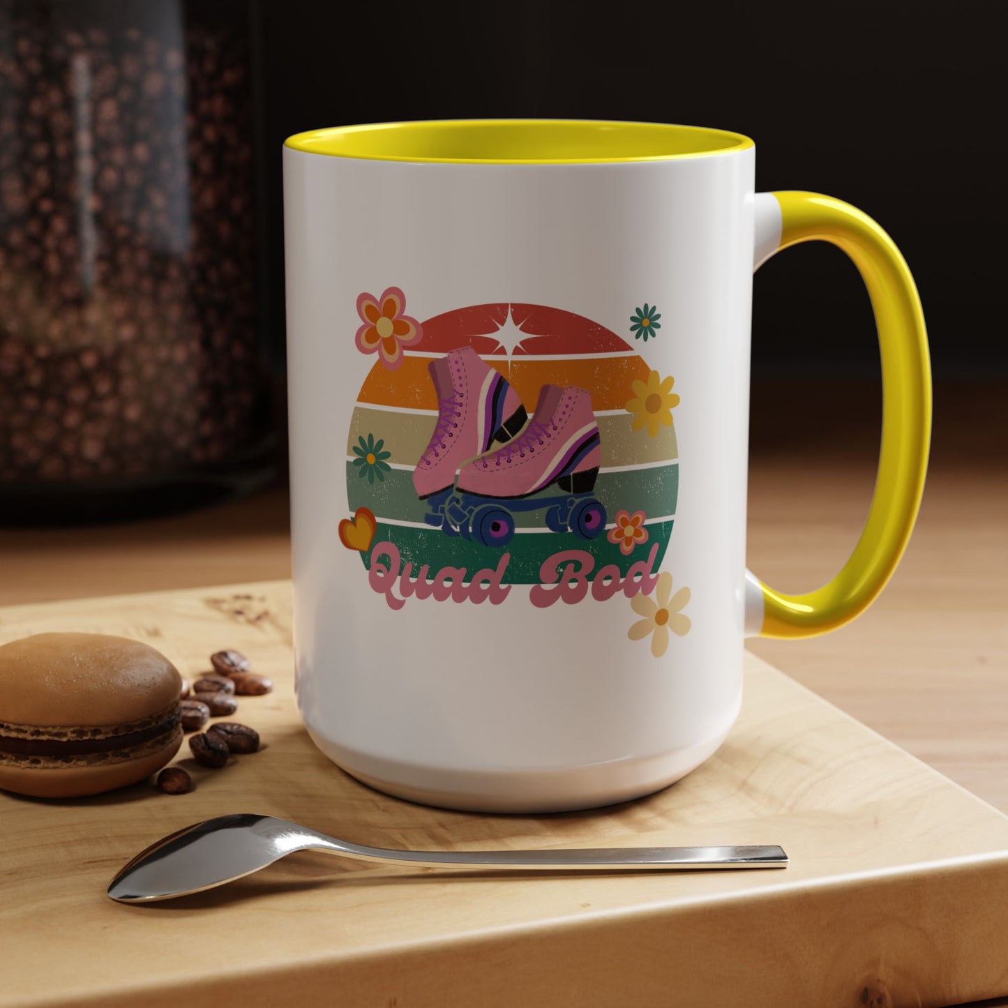 11oz/15oz Retro Vibes Roller Skate Quad Bod Coffee Mug