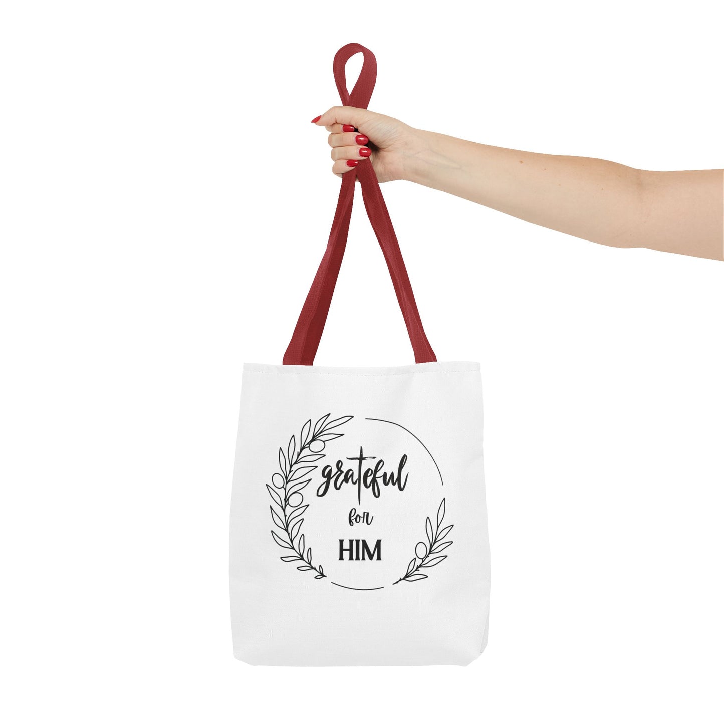 Unisex graTeful For Him Round Motif Tote Bag