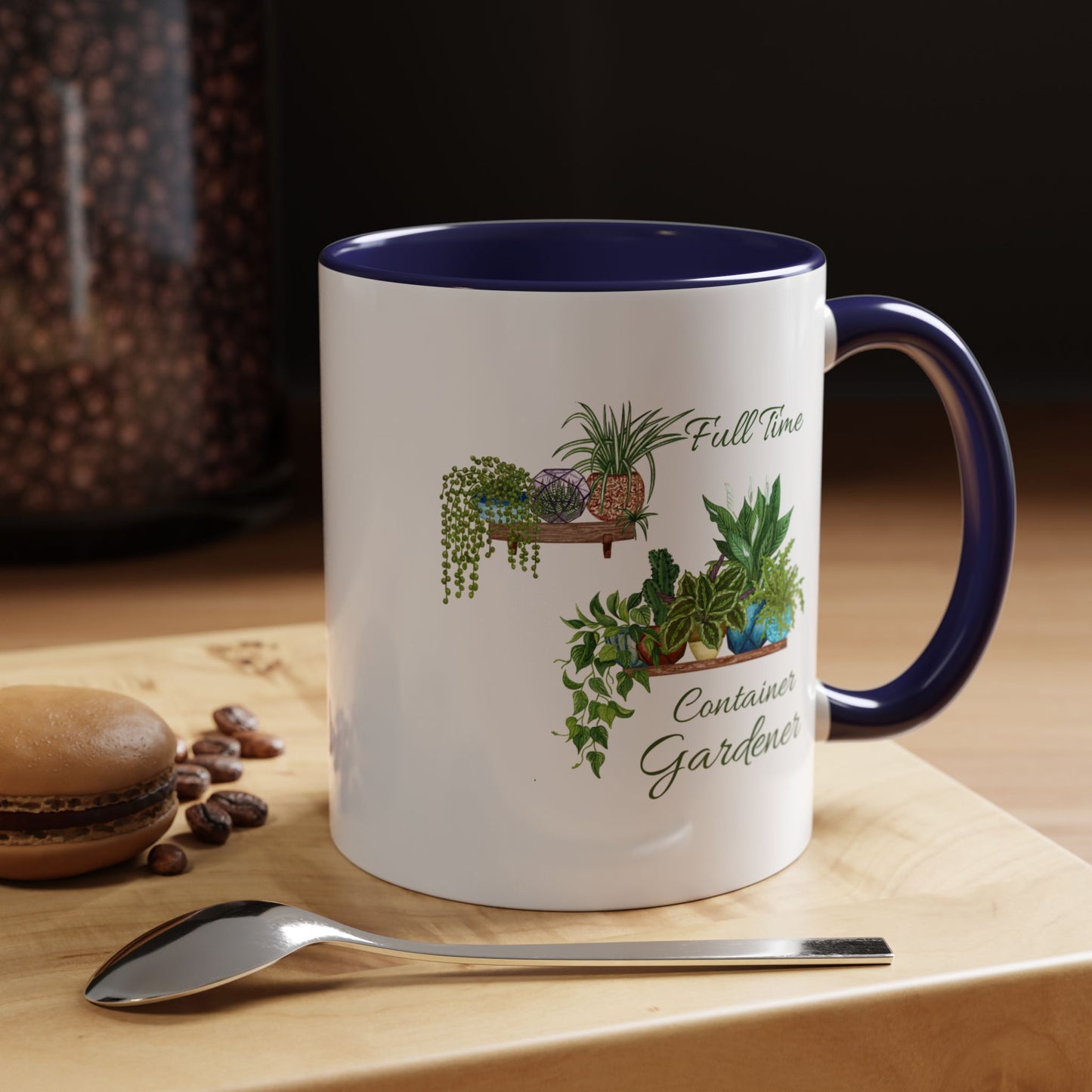 11oz/15oz Garden Themed Full Time Container Gardener Plant Parent Coffee Mug