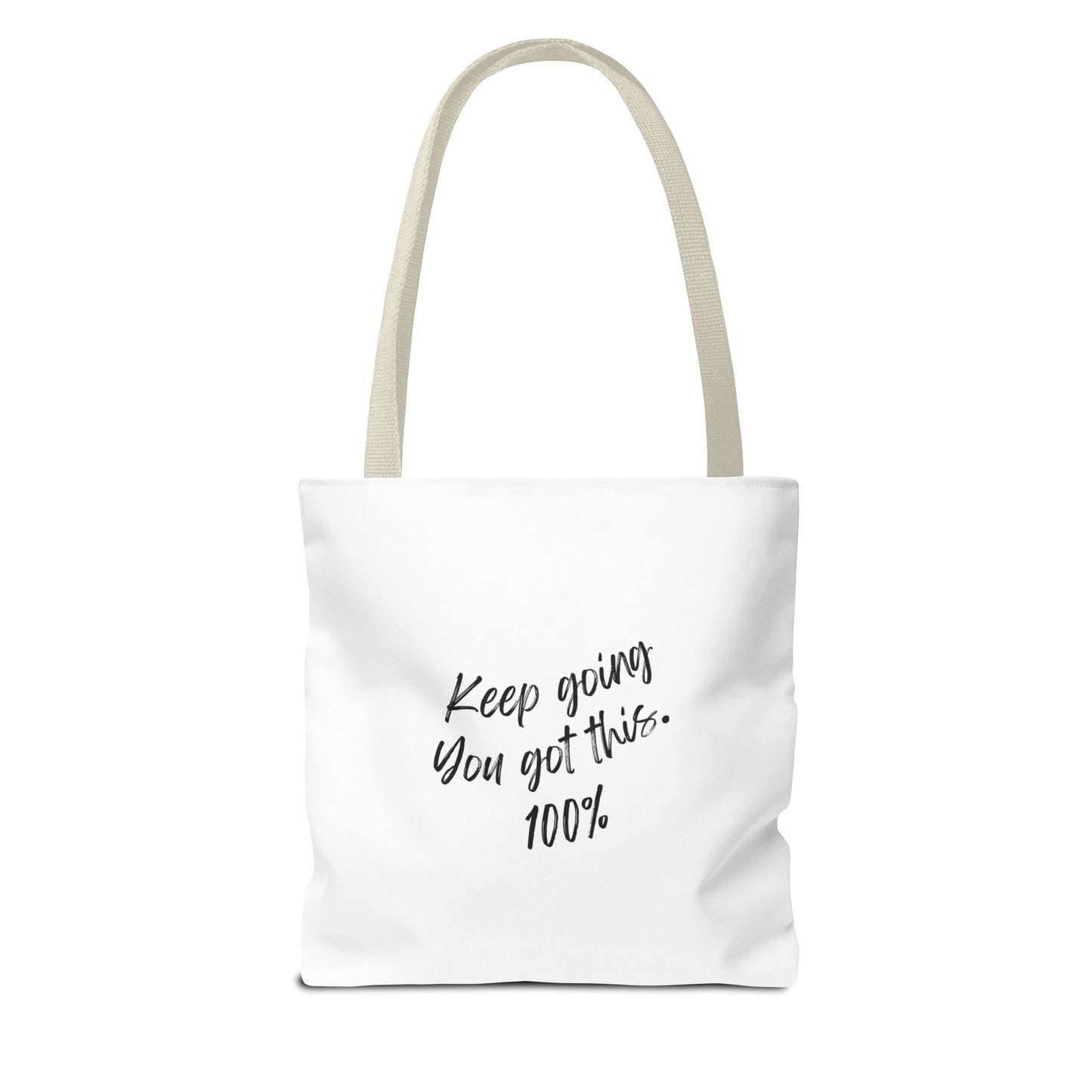 Unisex Positive Motivational Words of Encouragement Mental Health Awareness Reusable Tote Bag