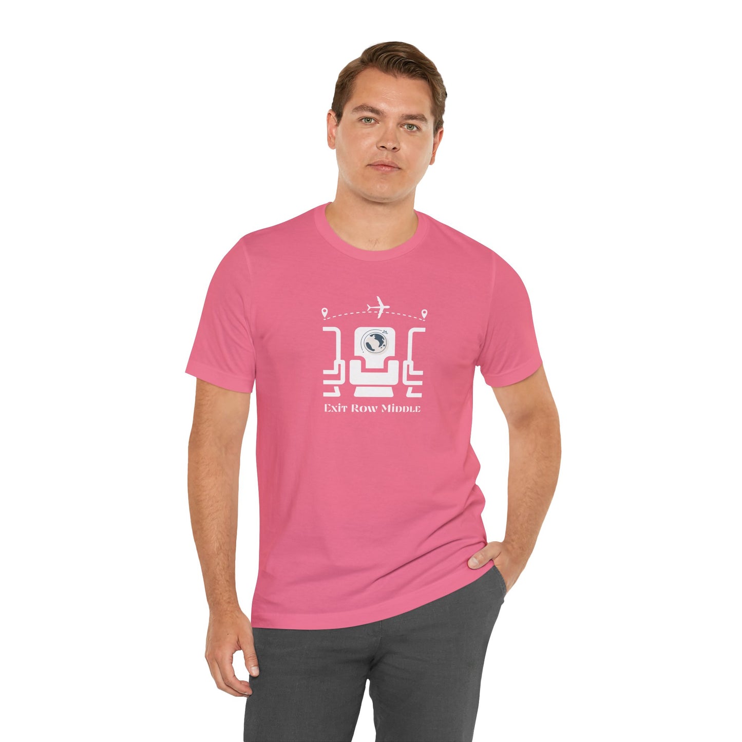 Unisex Jersey Short Sleeve Exit Row Middle Travel T-Shirt