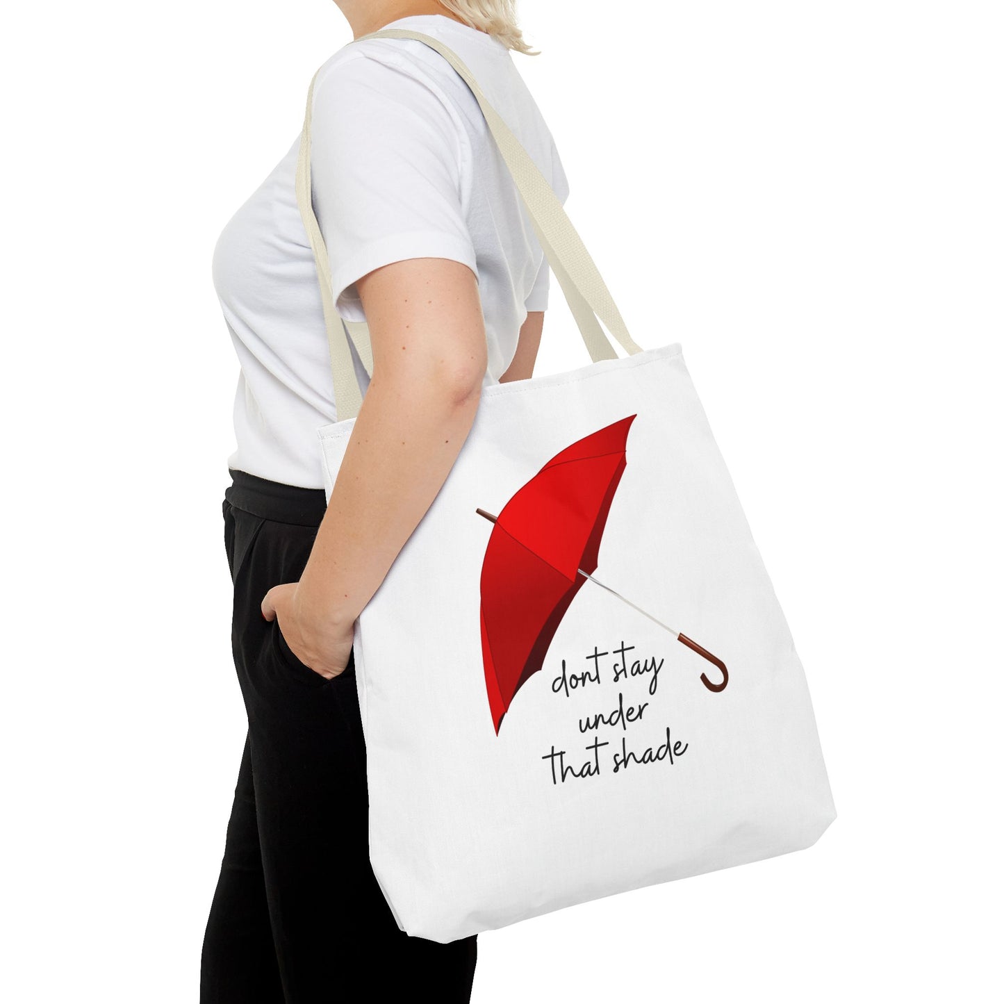 Unisex Positive Motivational Mental Health Awareness Don’t Stay Under That Shade Tote Bag