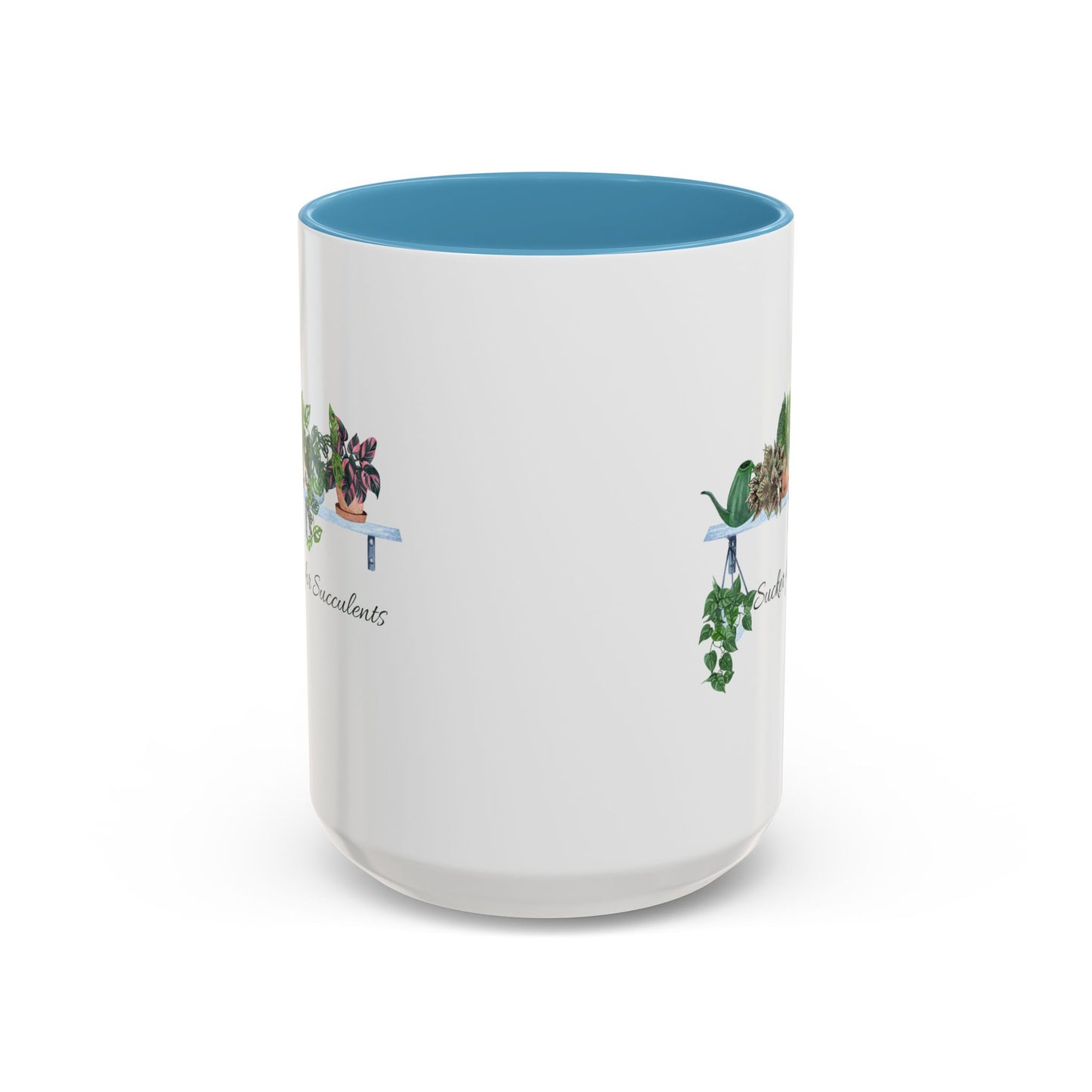 11oz/15oz Garden Themed Coffee Mug Sucker for Succulents