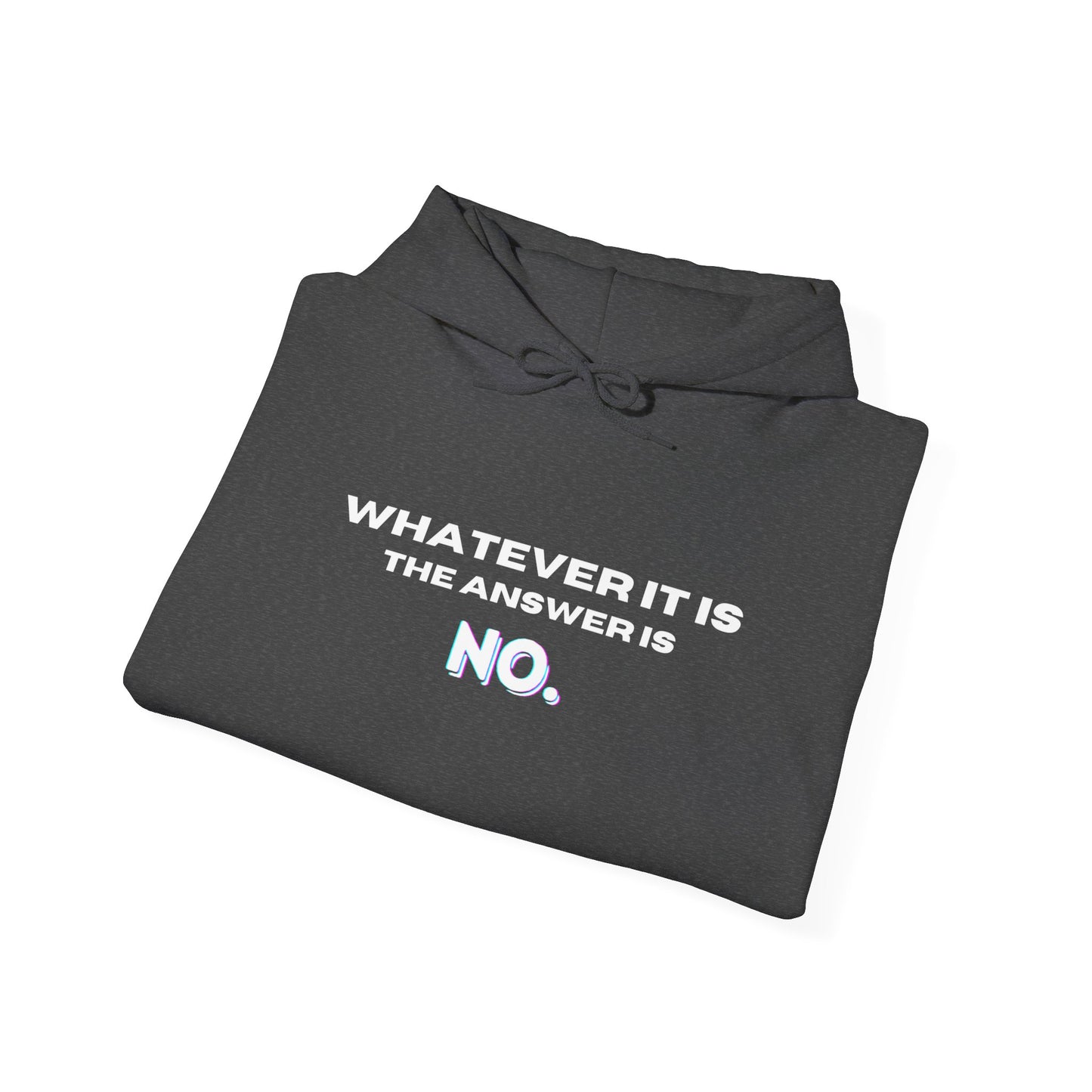 Self Love Motivational Mental Heath Awareness SAY NO Hooded Sweatshirt