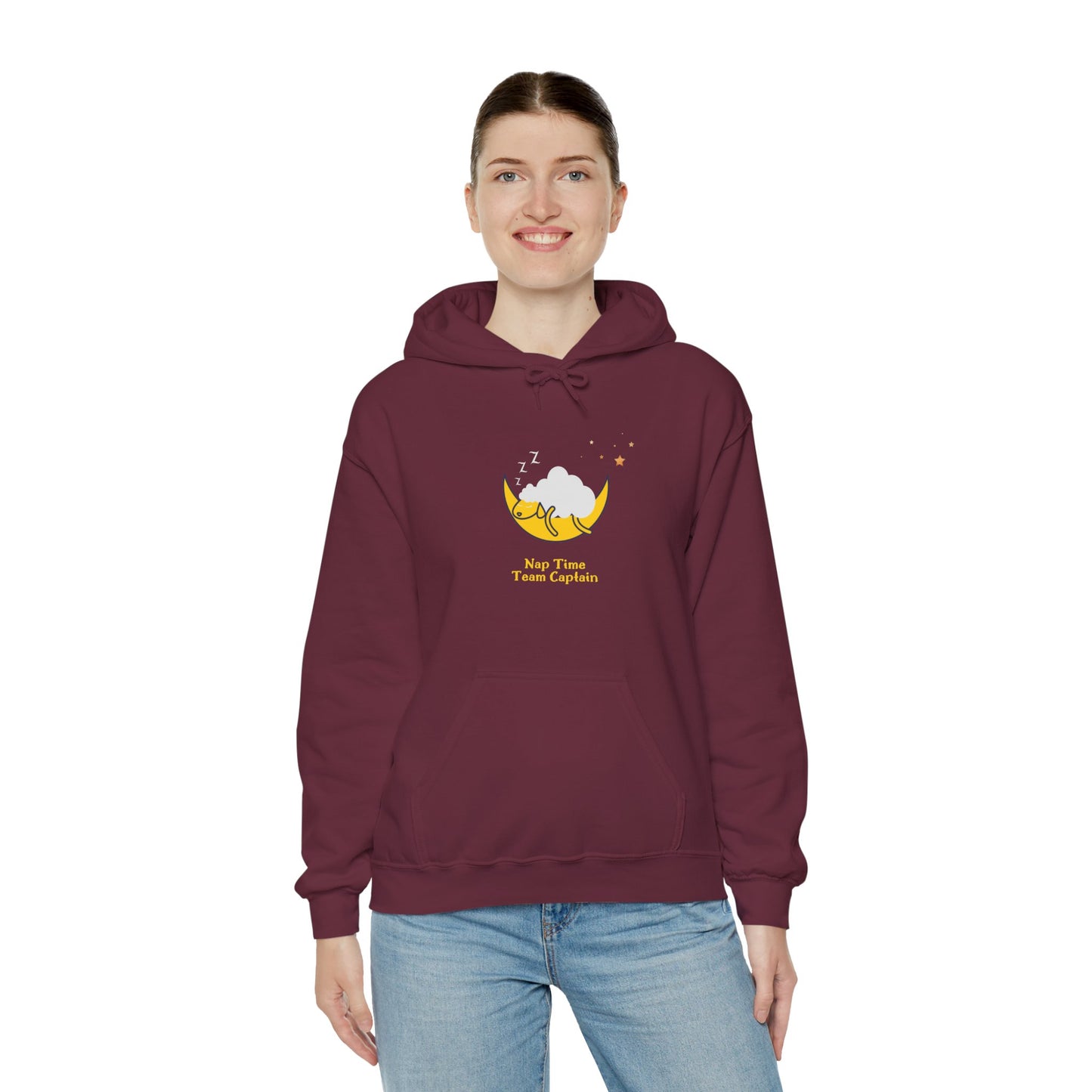 Unisex Heavy Blend™ Nap Time Team Captain Hooded Sweatshirt