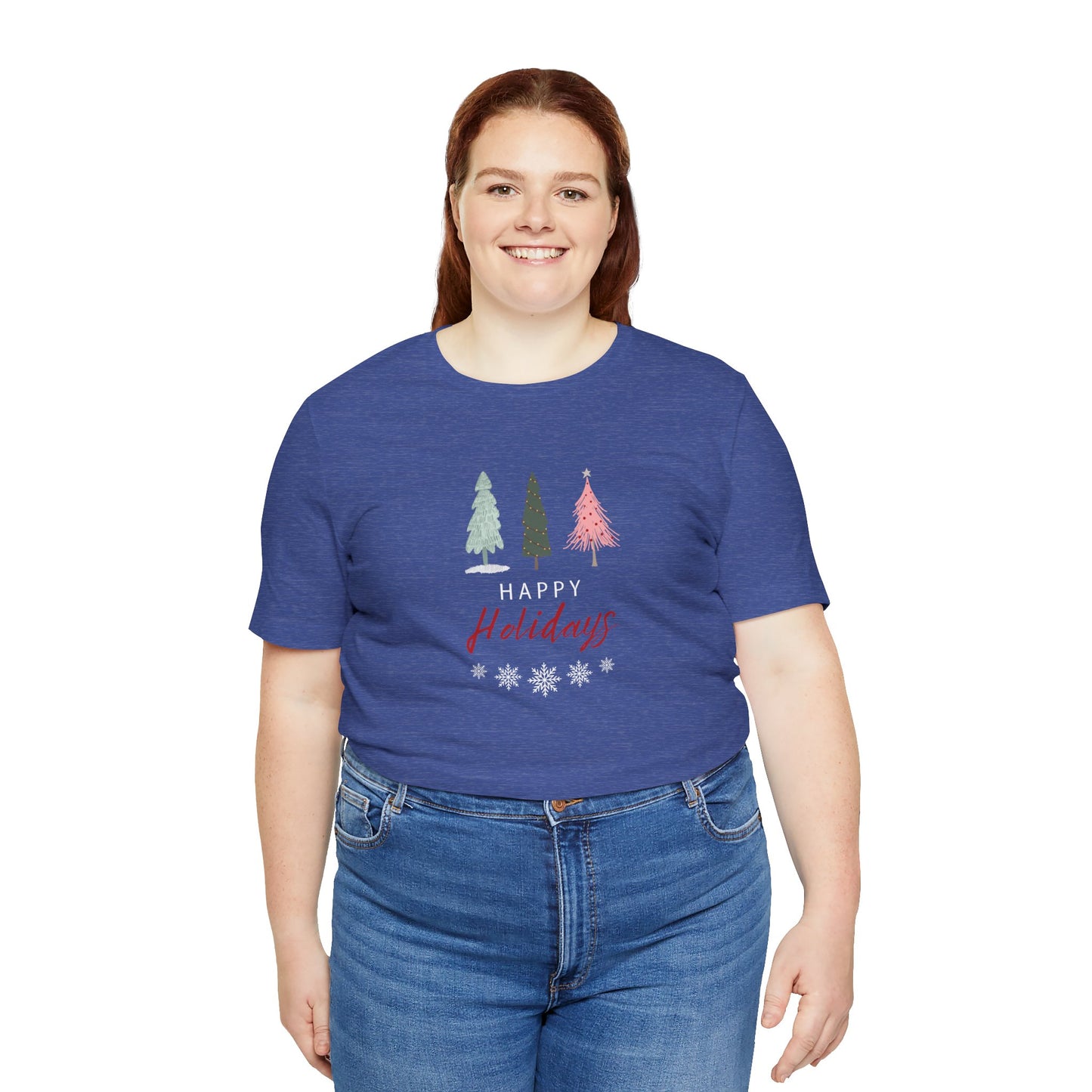 Unisex Jersey Short Sleeve Happy Holidays Seasons Greetings Fall T-Shirt