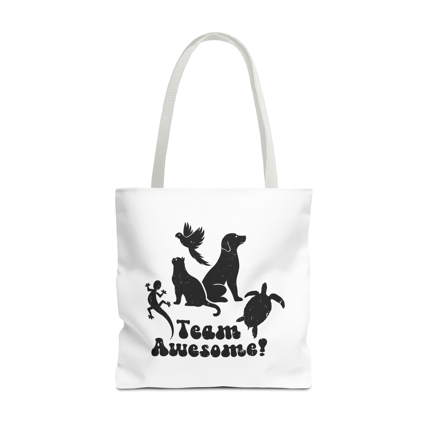 Unisex Animal Lover Lizard Cat Bird Dog Turtle Team Awesome Tote Bag