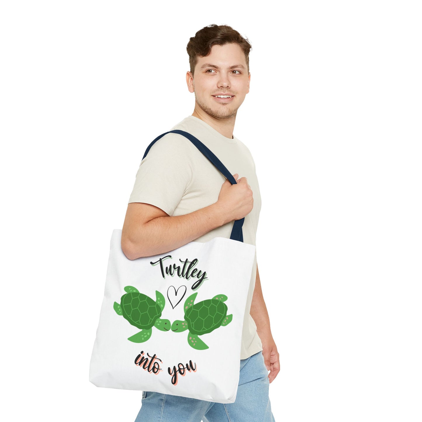 Unisex Cute Turtle Lover Turtley Into You Tote Bag