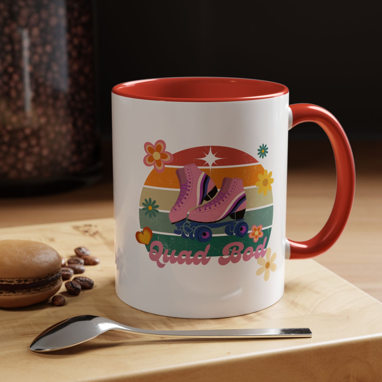 11oz/15oz Retro Vibes Roller Skate Quad Bod Coffee Mug
