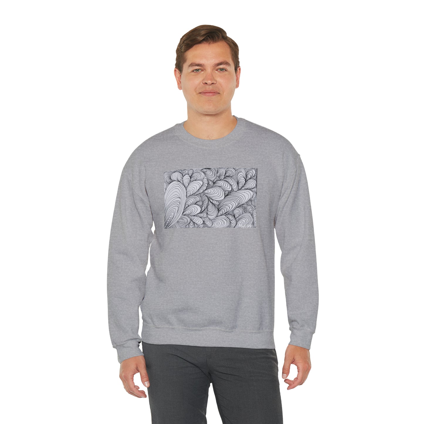 Unisex Original Rough Art Midsize Print Sweatshirt - Vapors