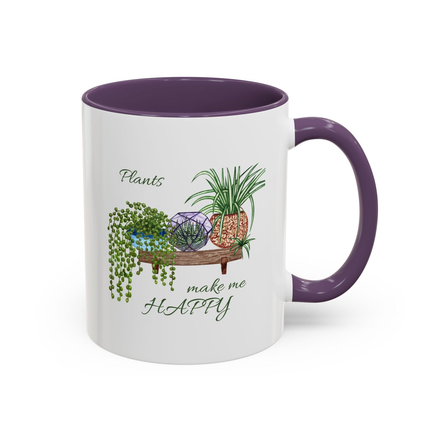 11oz/15oz Garden Themed Plants Make Me Happy Coffee Mug
