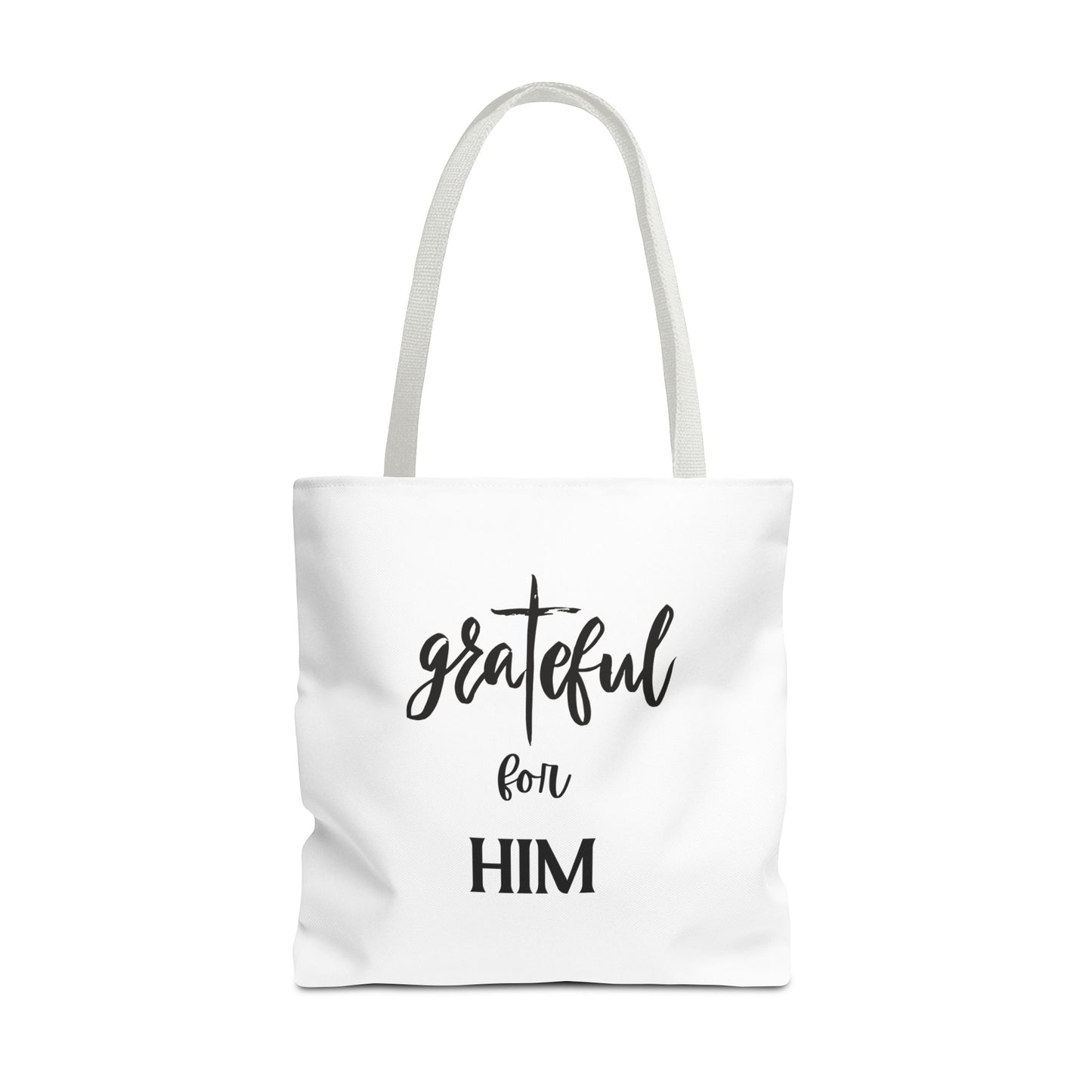 Unisex GraTeful For Him Faith Bible Study Reusable Lunch Bag Everyday Carry Tote Bag