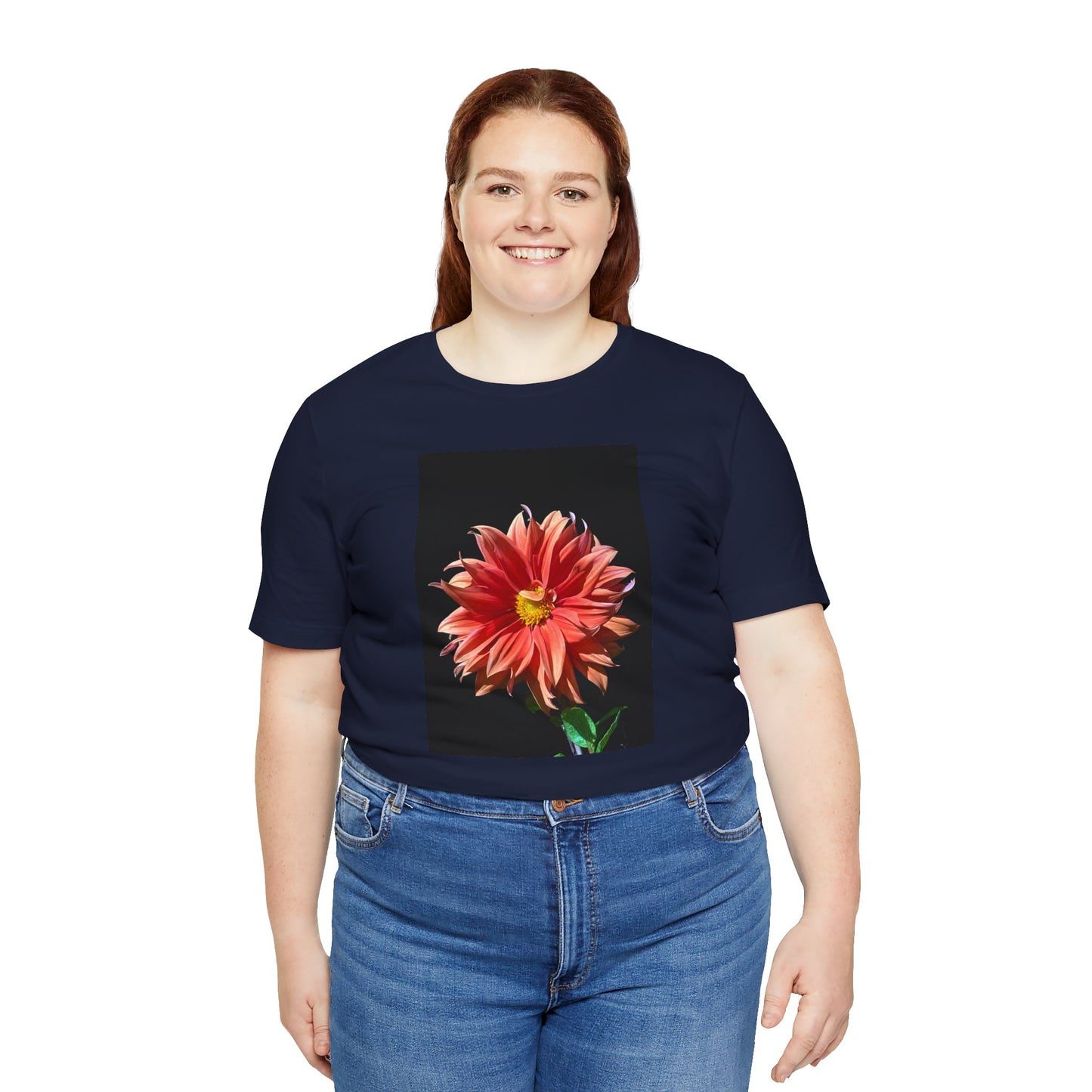 Unisex Jersey Short Sleeve Dahlia Flower T-Shirt