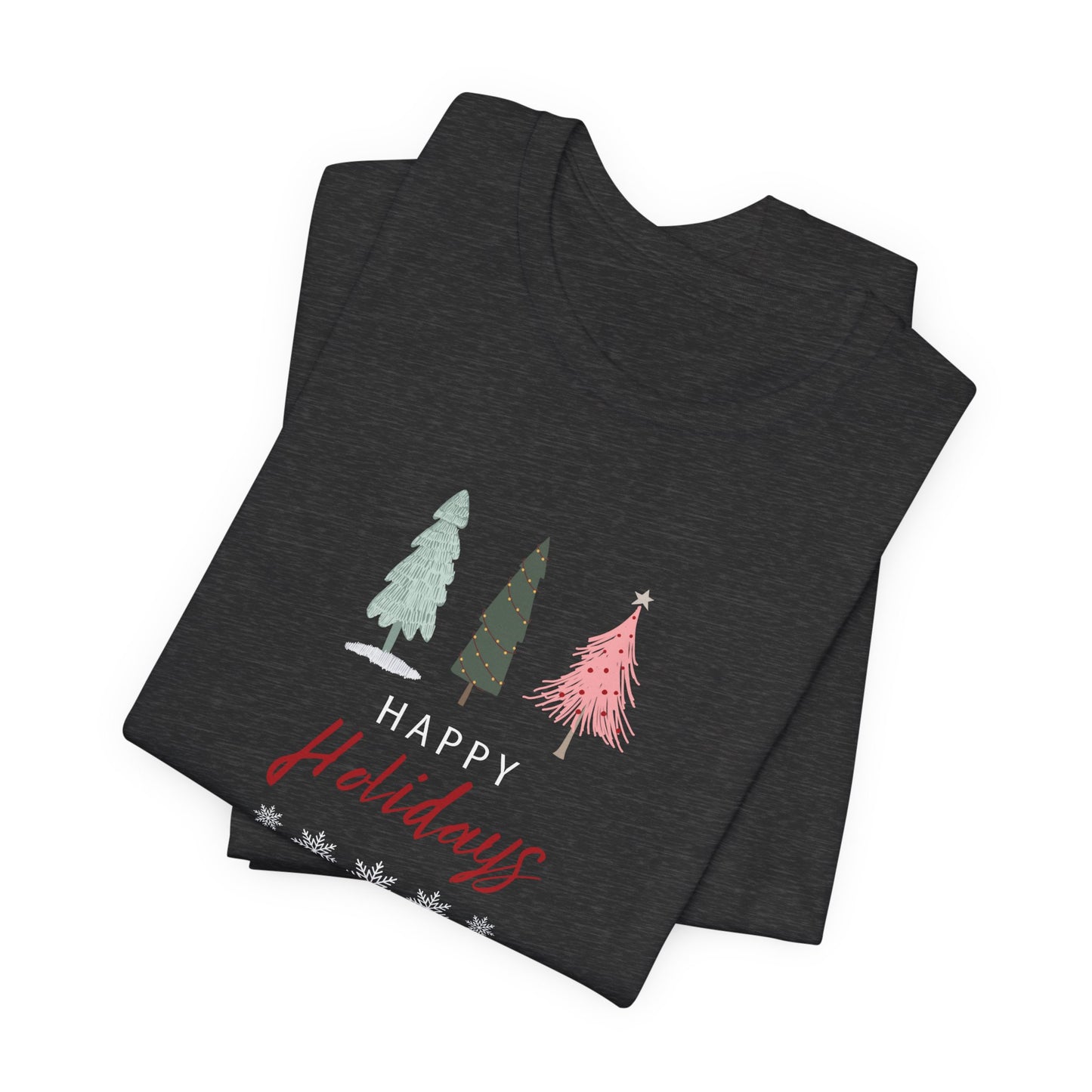 Unisex Jersey Short Sleeve Happy Holidays Seasons Greetings Fall T-Shirt