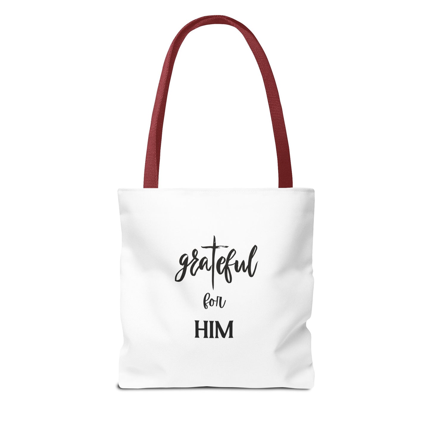 Unisex GraTeful For Him Faith Bible Study Reusable Lunch Bag Everyday Carry Tote Bag