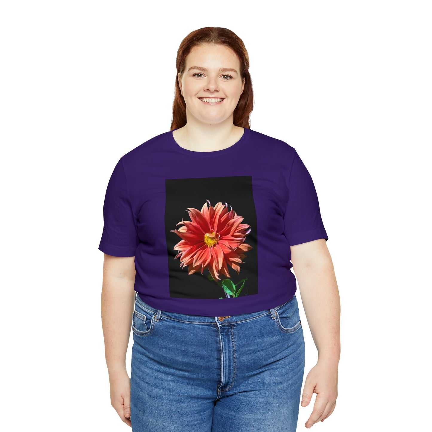 Unisex Jersey Short Sleeve Dahlia Flower T-Shirt