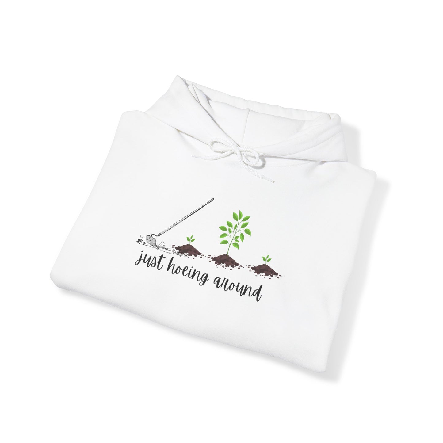 Unisex Heavy Blend™ Just Hoeing Around Gardening Hooded Sweatshirt