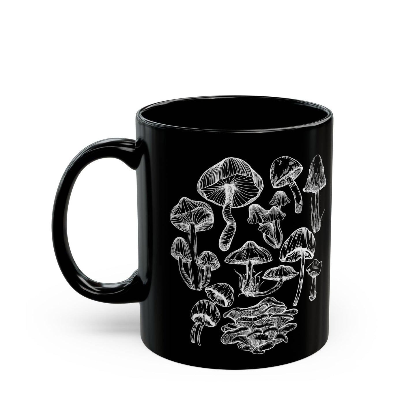 Mushroom Lover Fungi Print Toadstool Mycology Coffee Mug