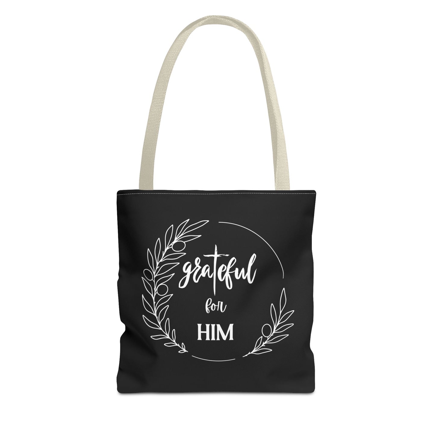 Unisex graTeful For Him Round Motif Tote Bag