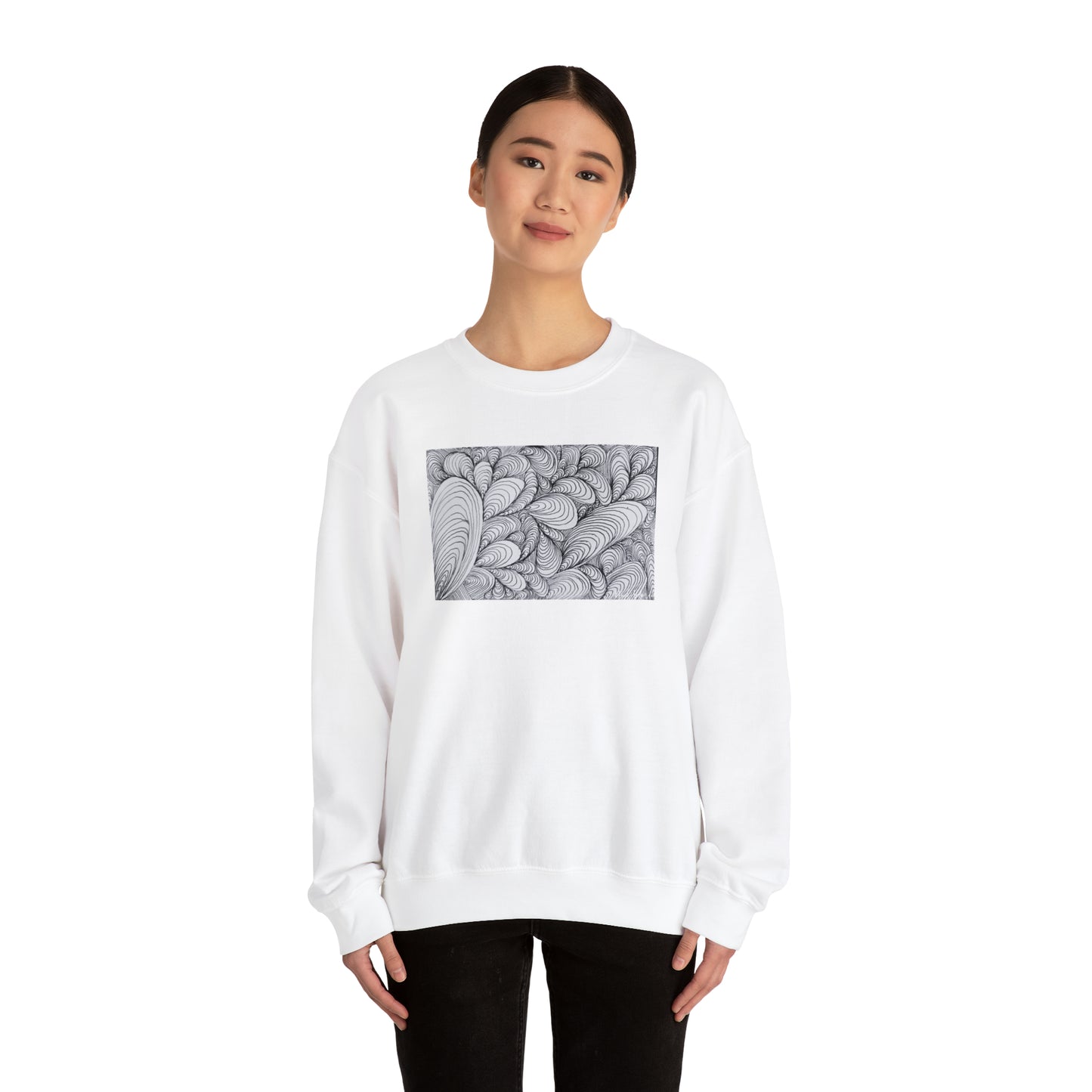 Unisex Original Rough Art Midsize Print Sweatshirt - Vapors