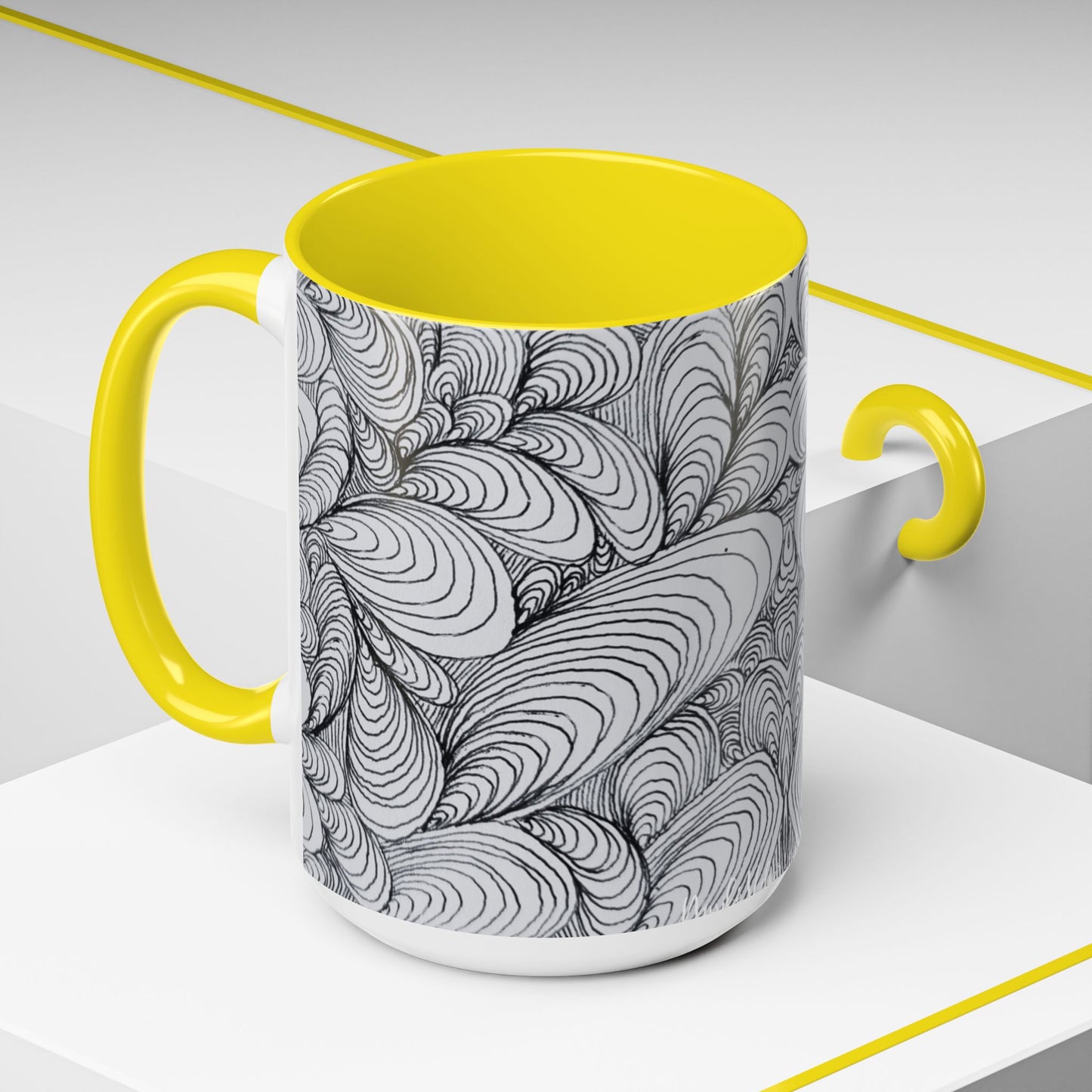 11oz/15oz Original Rough Line Art Coffee Mug