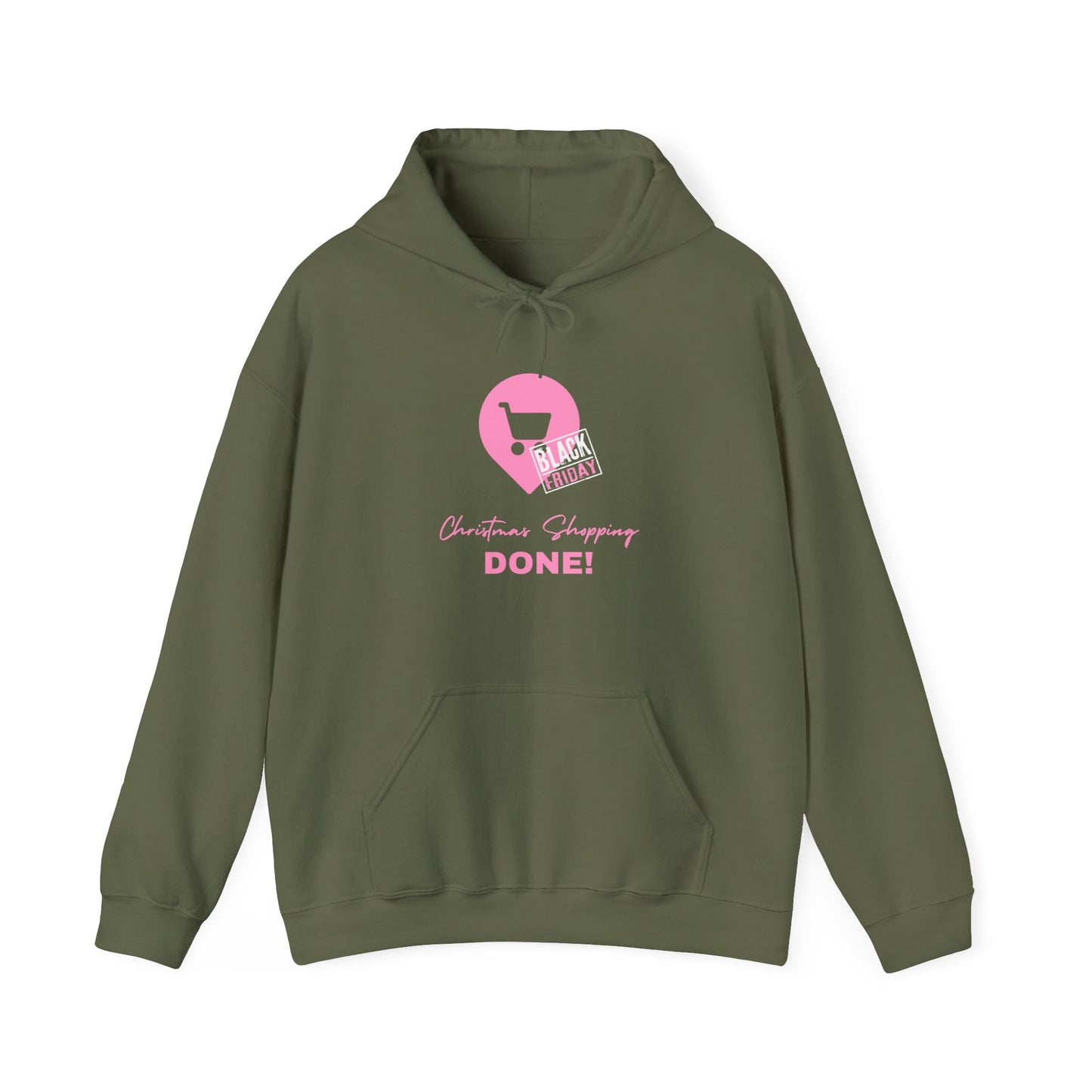 Unisex Black Friday Christmas Shopping DONE! Heavy Blend™ Hooded Sweatshirt