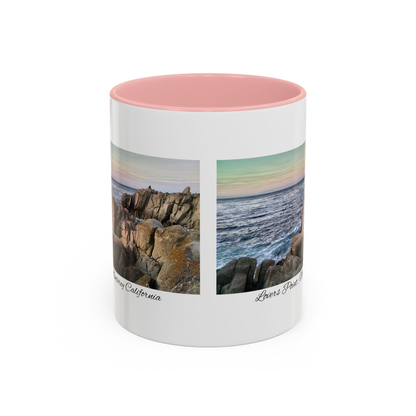 11oz/15oz Ocean View Travelers Coffee Mug Lovers Point, Monterey California San Francisco Bay Area Keepsake