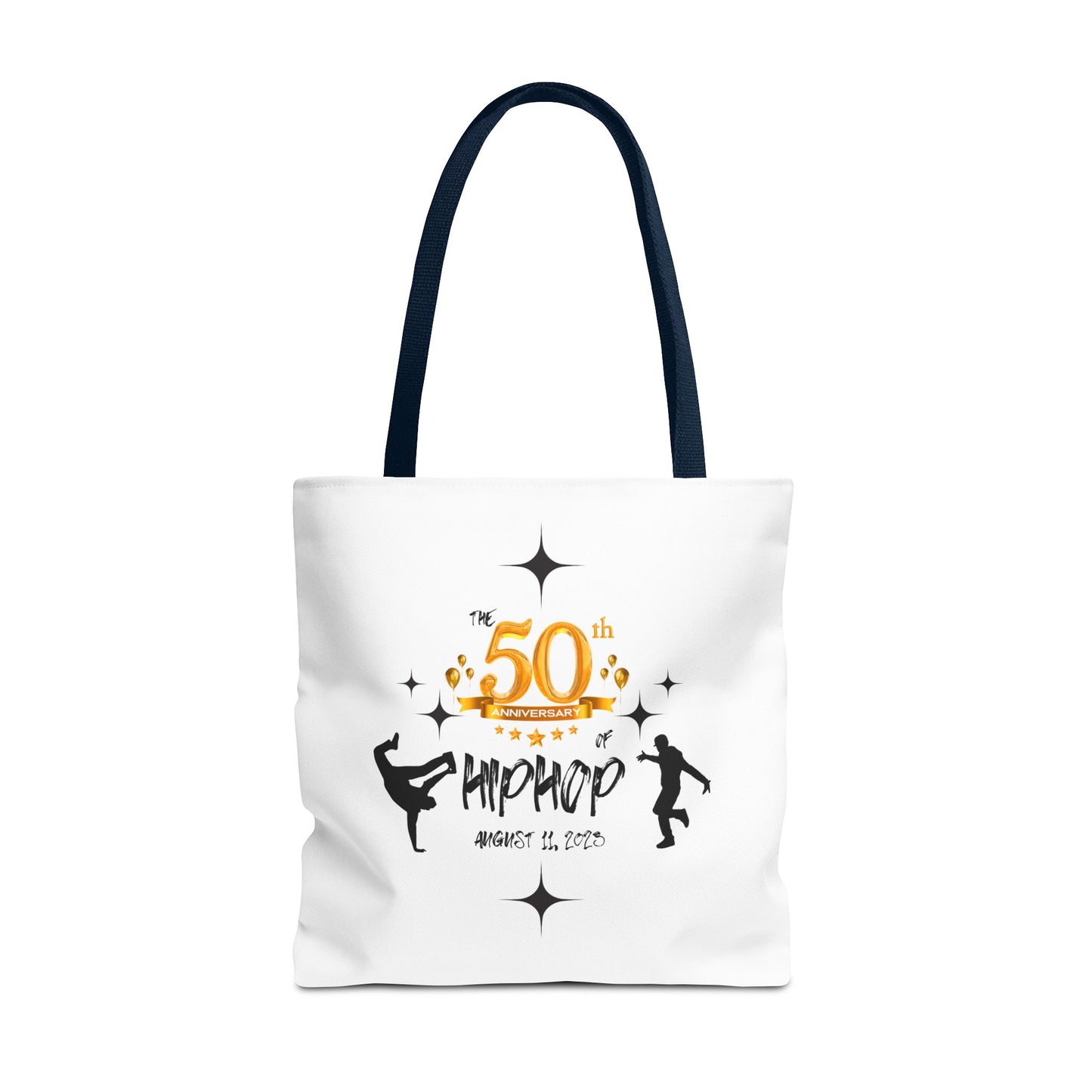 Unisex 50th Anniversary of HipHop August 11, 2023 Commemorative Tote Bag HipHop Anniversary Tote Music Fan Tote Bag Gift For DJ Music Lover