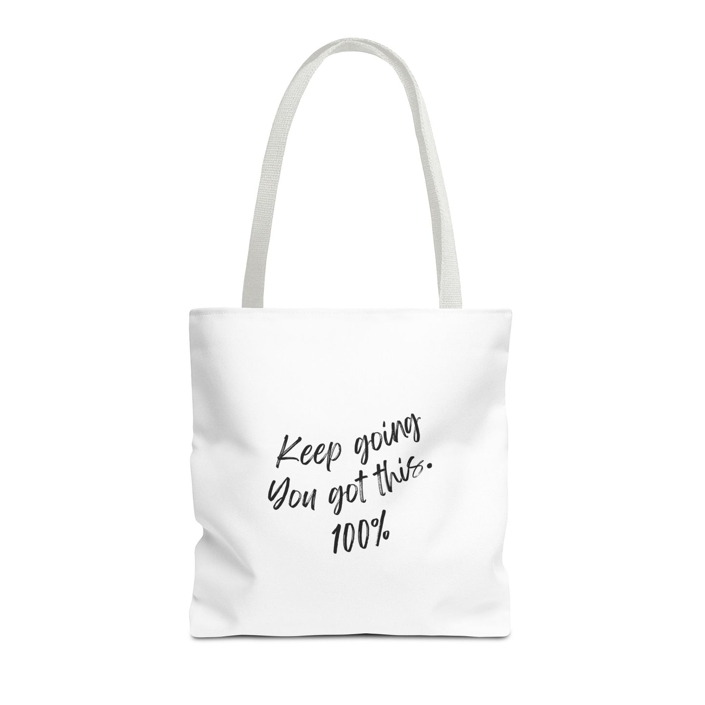 Unisex Positive Motivational Words of Encouragement Mental Health Awareness Reusable Tote Bag