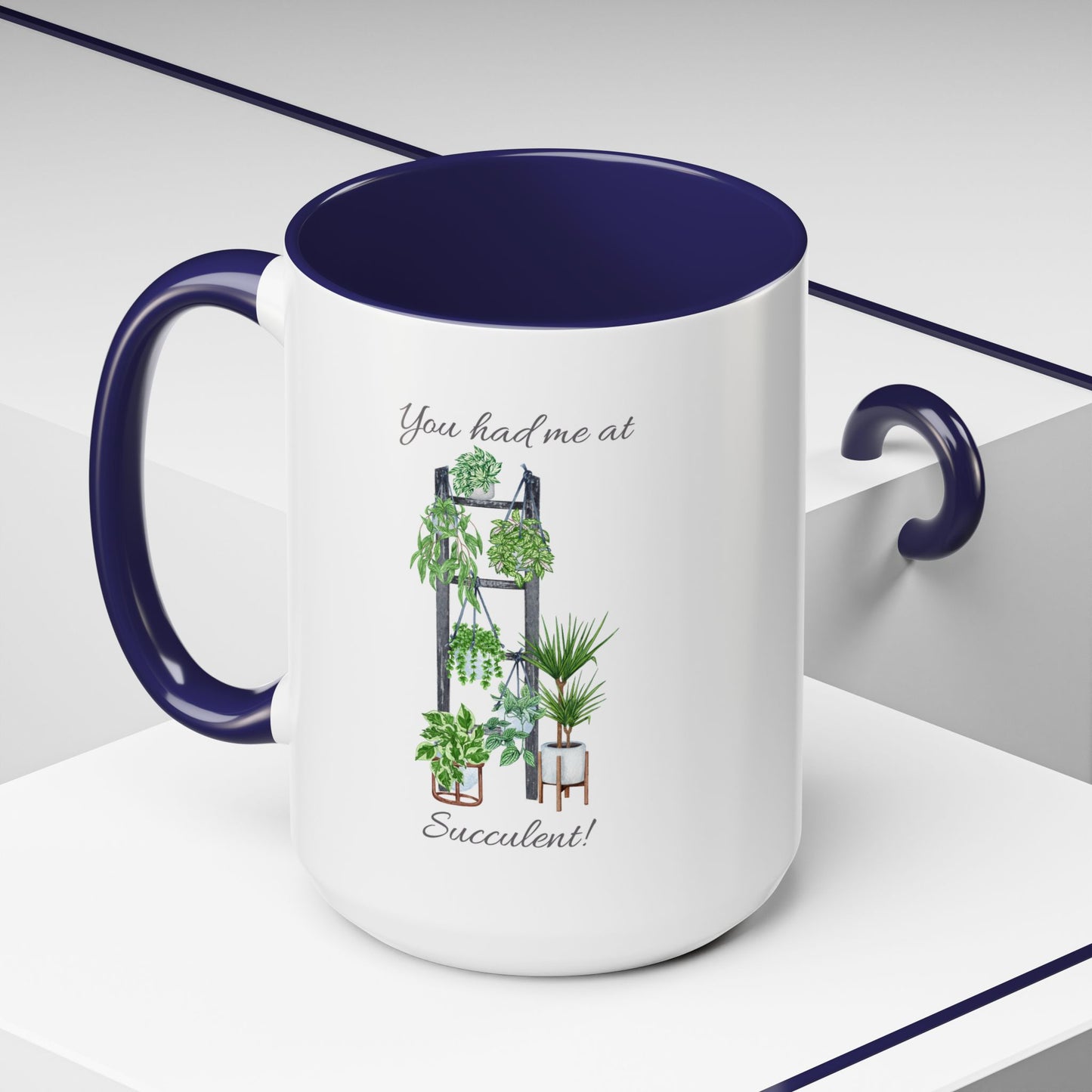 11oz/15oz Garden Themed Succulent Container Garden Plant Parent Coffee Mug