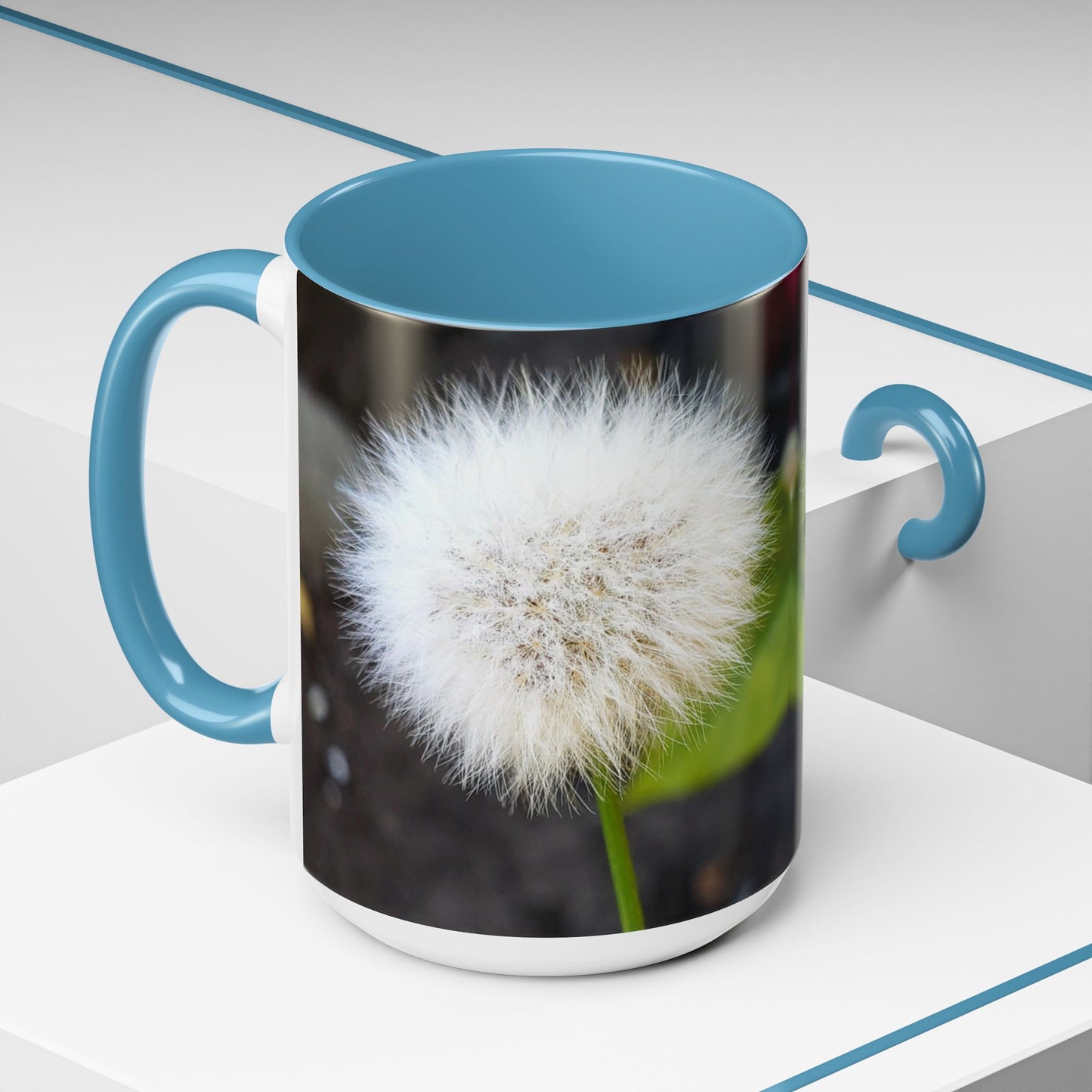 11oz/15oz Garden Themed Dandelion Flower Coffee Mug